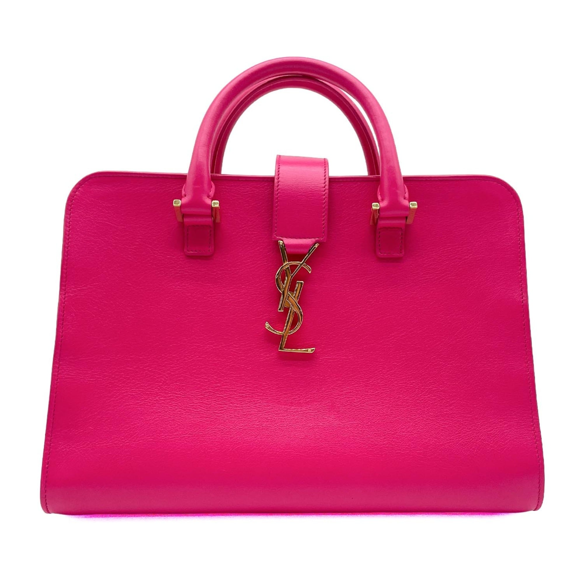 Saint Laurent Pink Leather Handbag (Pre-Owned)