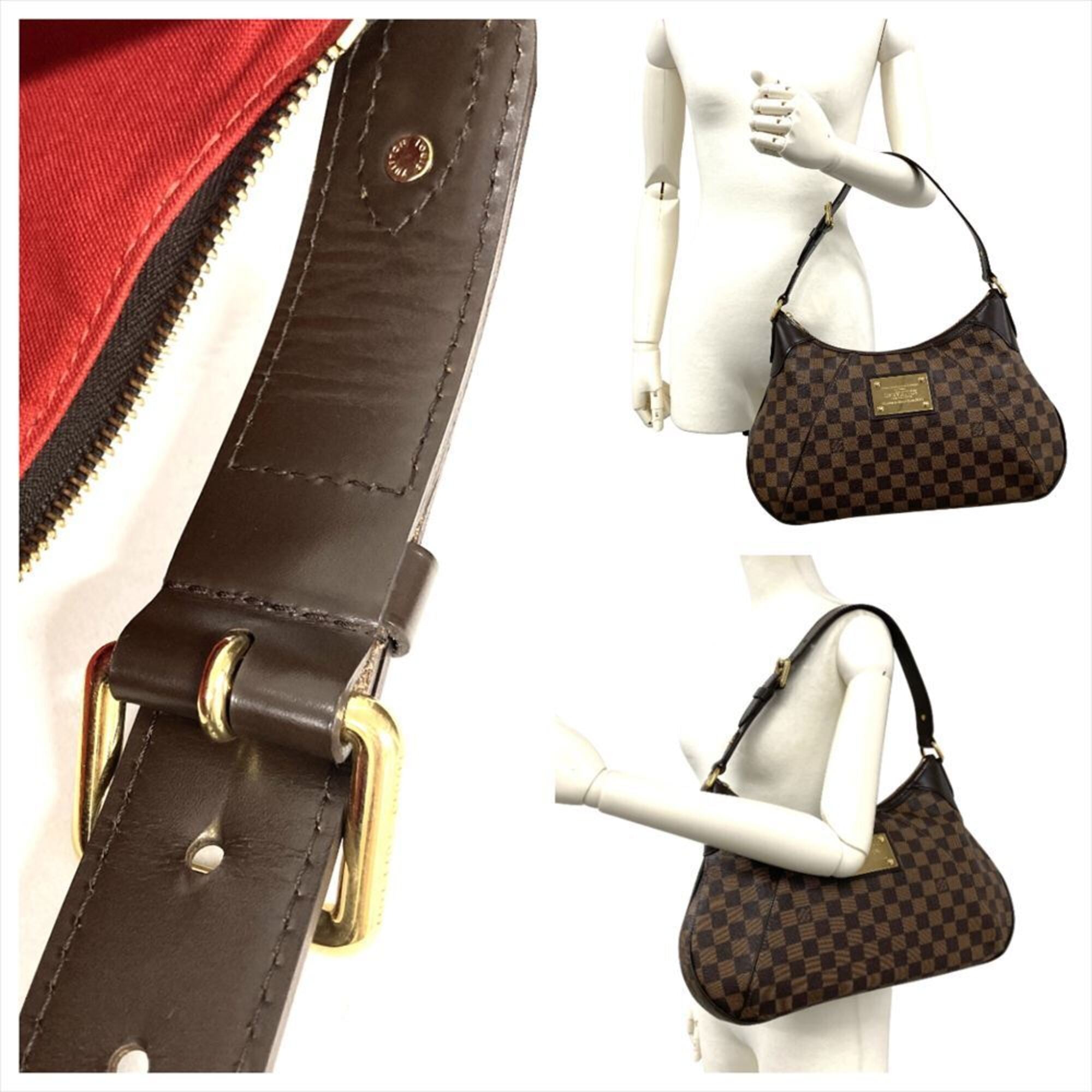 Louis Vuitton Brown Damier Canvas Ebene Shoulder Bag (Pre-Owned)