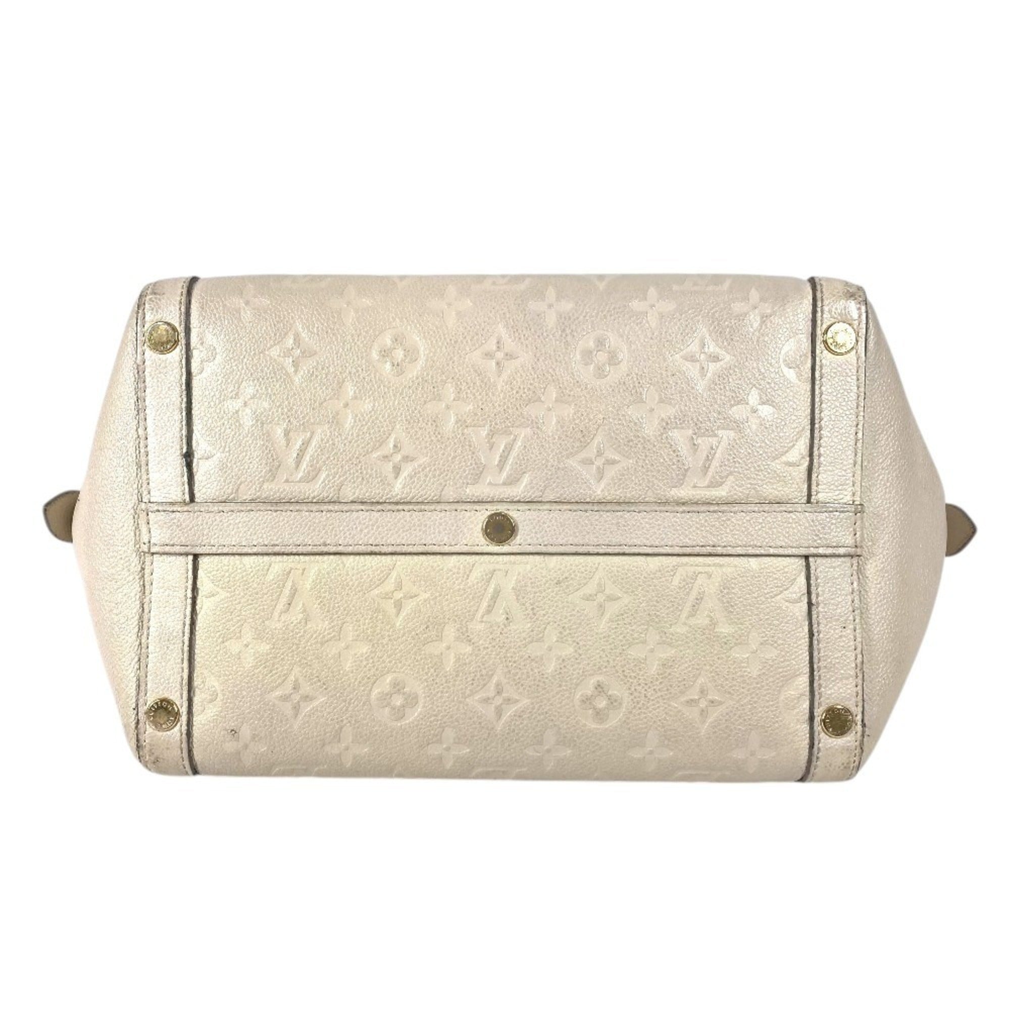 Louis Vuitton Neige White Monogram Empreinte Handbag Tote Bag (Pre-Owned)