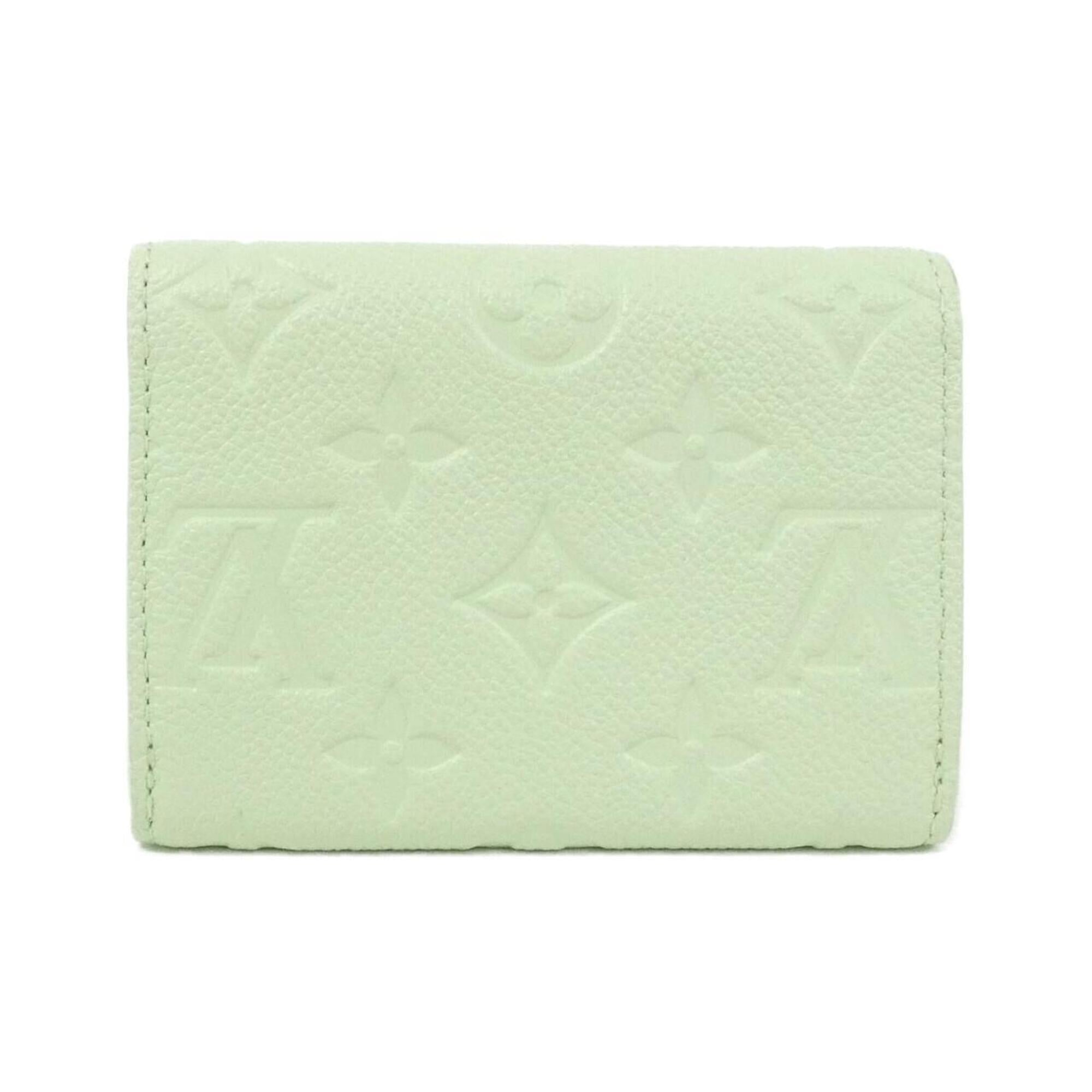 Louis Vuitton Green Green Tea Leather Coin Purse/Coin Case (Pre-Owned)