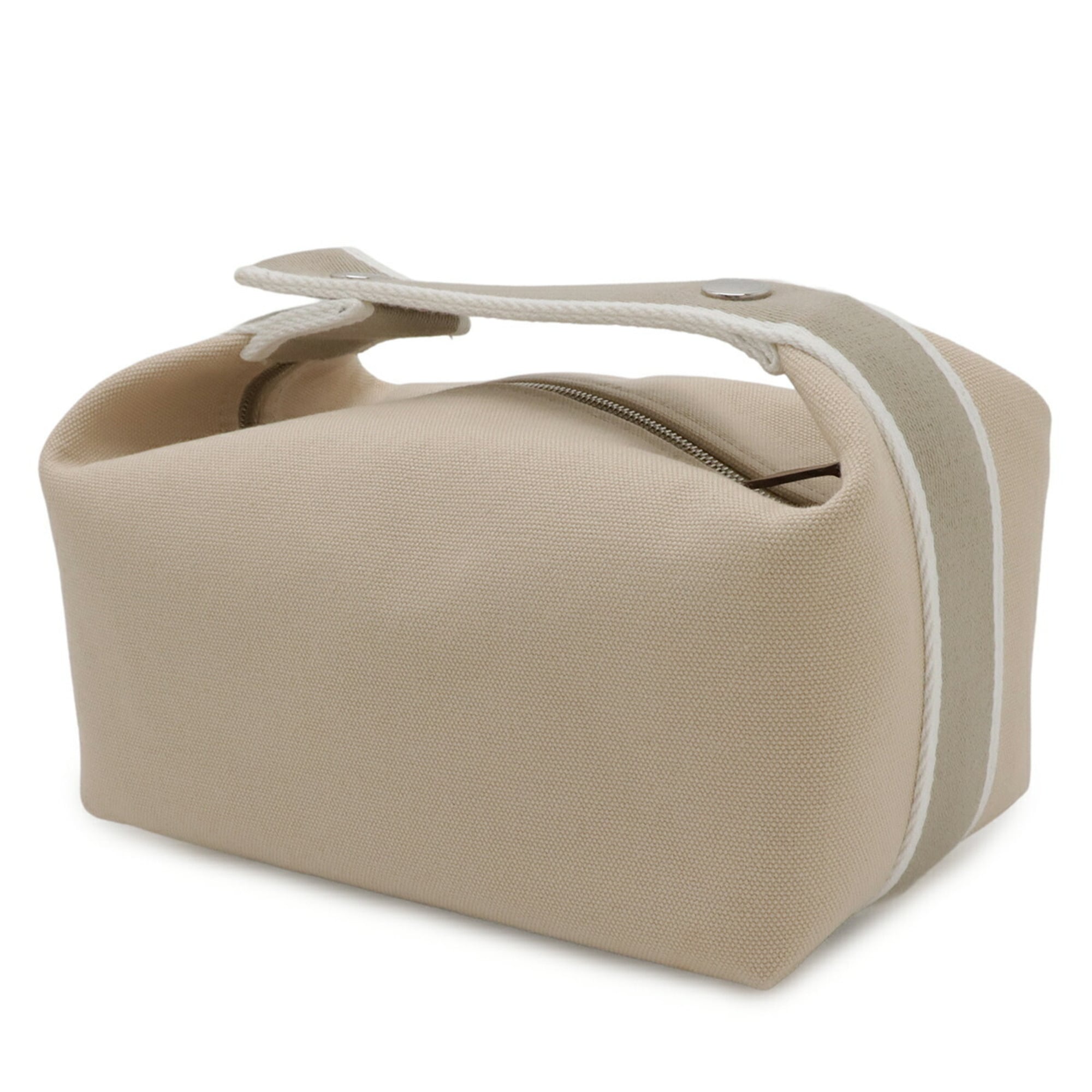 Hermes Natural Canvas Handbag (Pre-Owned)
