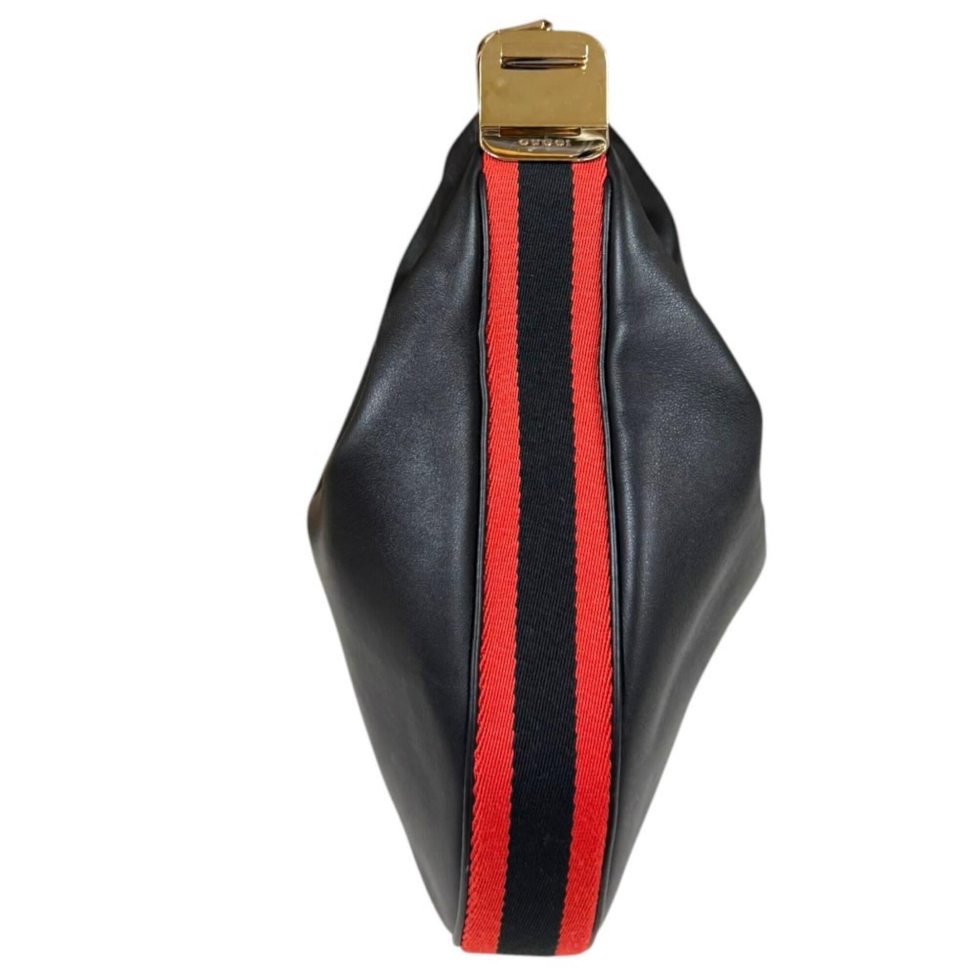 Gucci Black Leather Shoulder Bag (Pre-Owned)