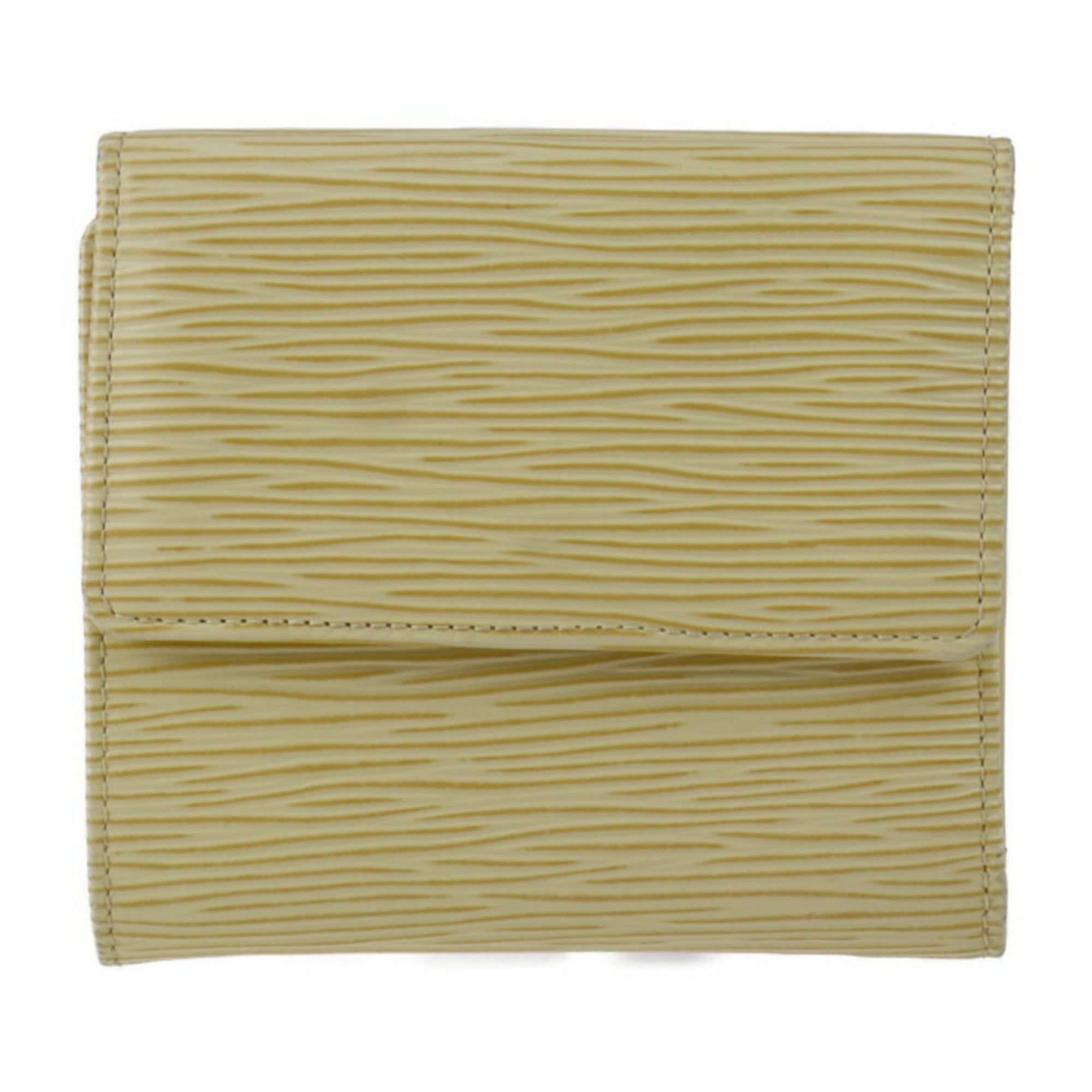 Louis Vuitton Epi Cream Yellow Epi Leather Wallet (Tri-Fold) (Pre-Owned)