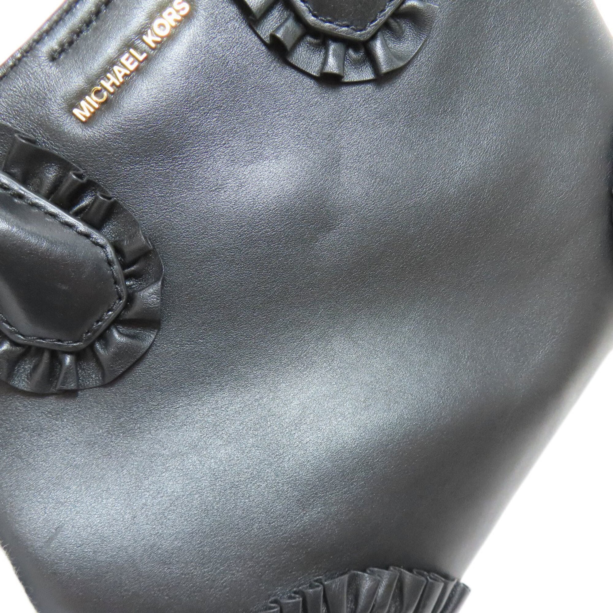 Michael Kors Black Leather Handbag (Pre-Owned)