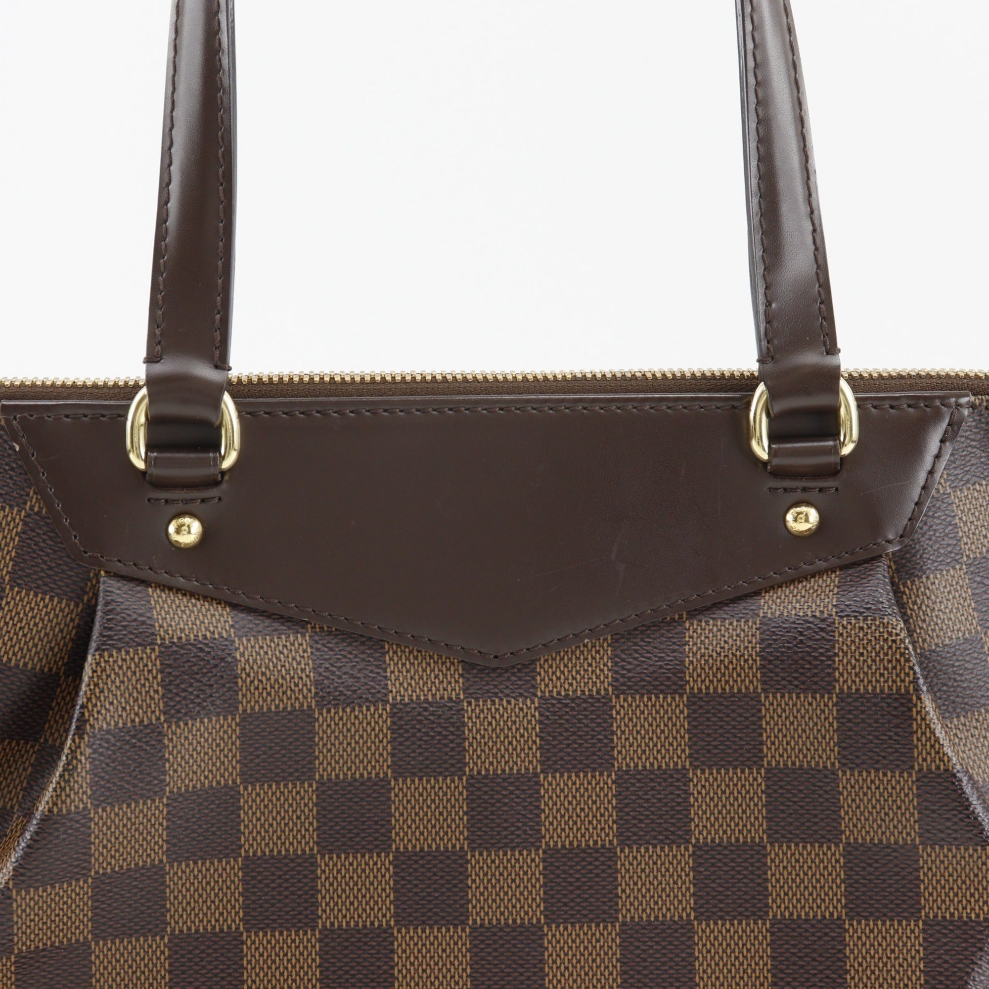 Louis Vuitton Damier Brown Damier Canvas Tote Bag (Pre-Owned)