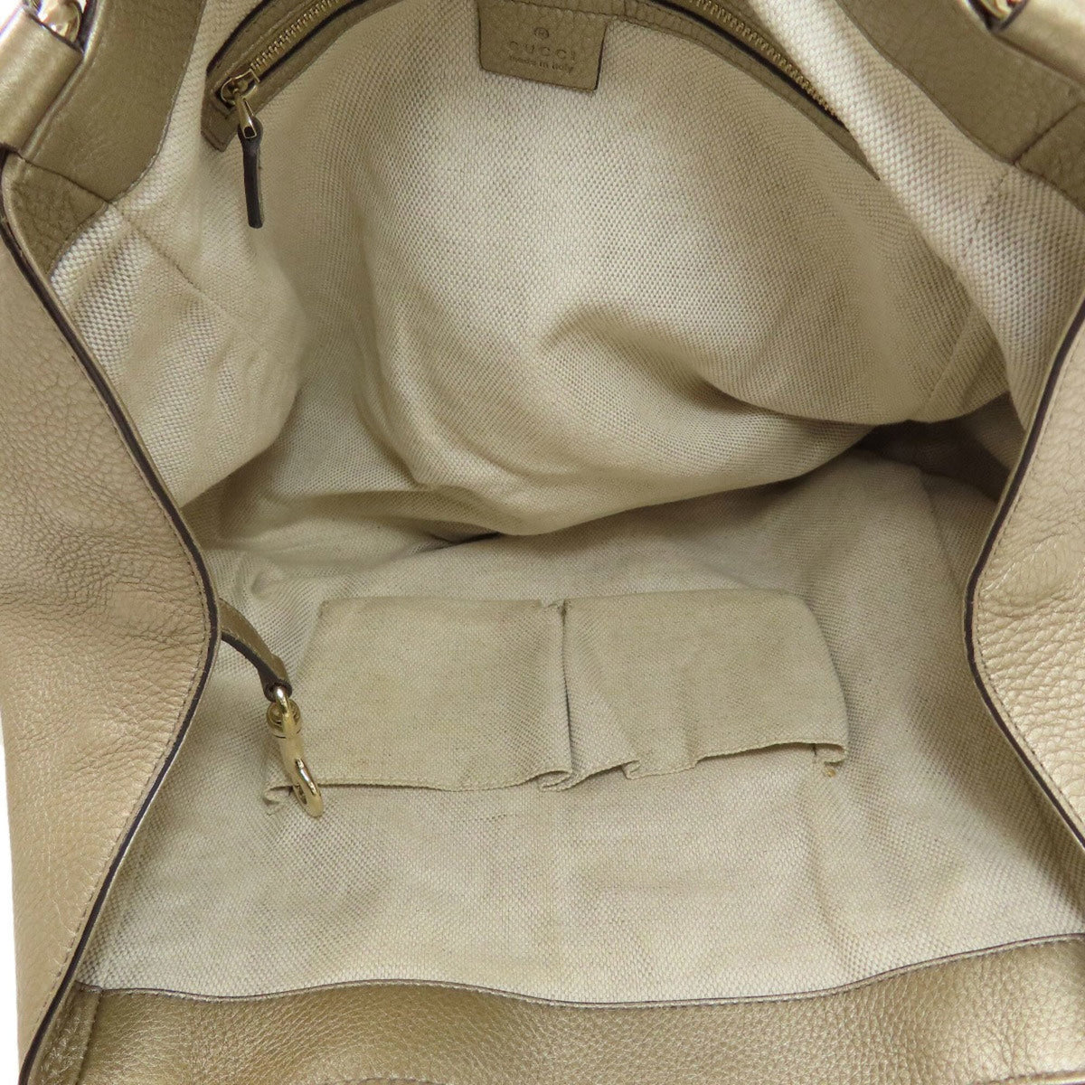 Gucci Gold Leather Tote Bag (Pre-Owned)