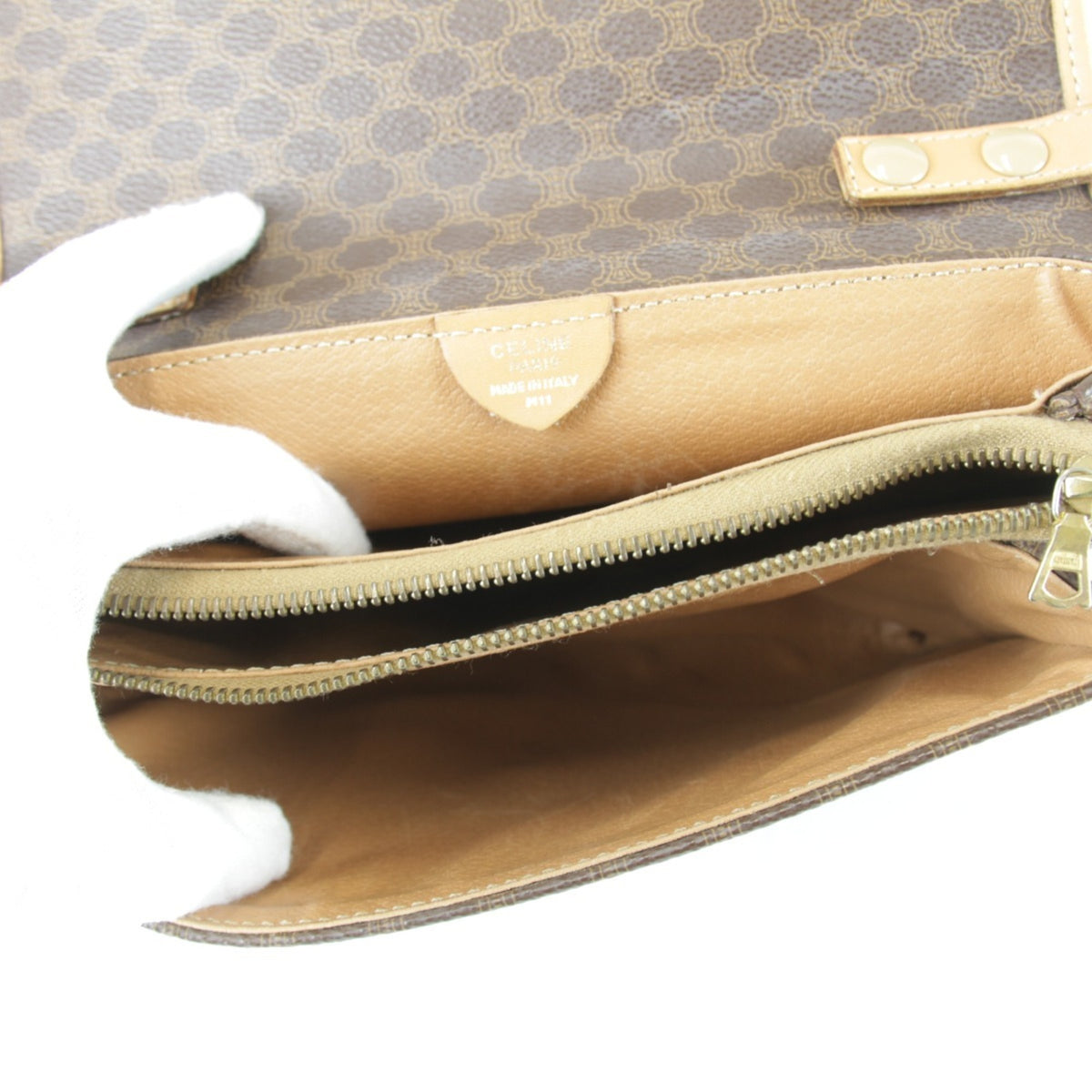 Celine Brown Pvc Leather Shoulder Bag (Pre-Owned)