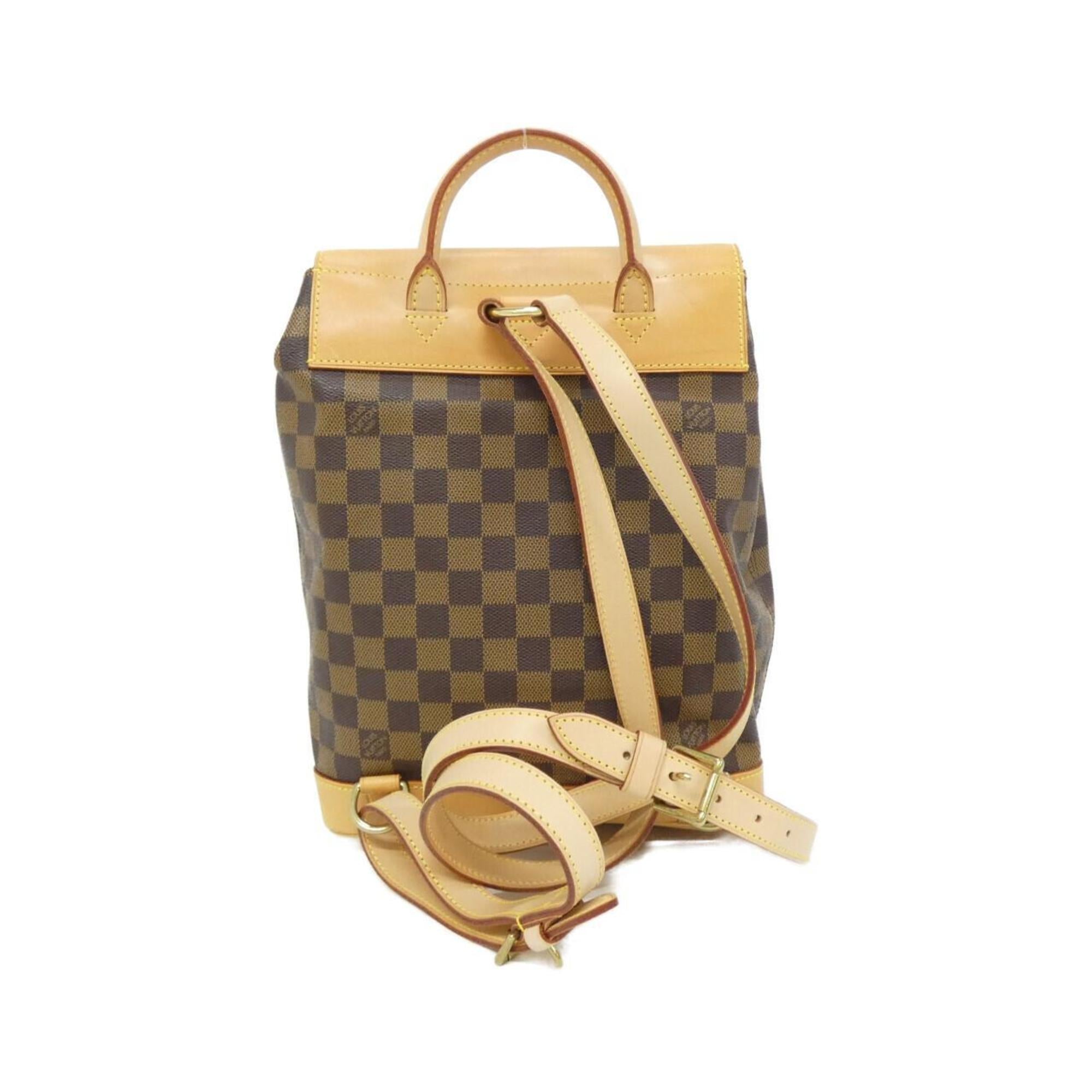 Louis Vuitton Damier Damier Canvas Ebene Damier Canvas Backpack (Pre-Owned)
