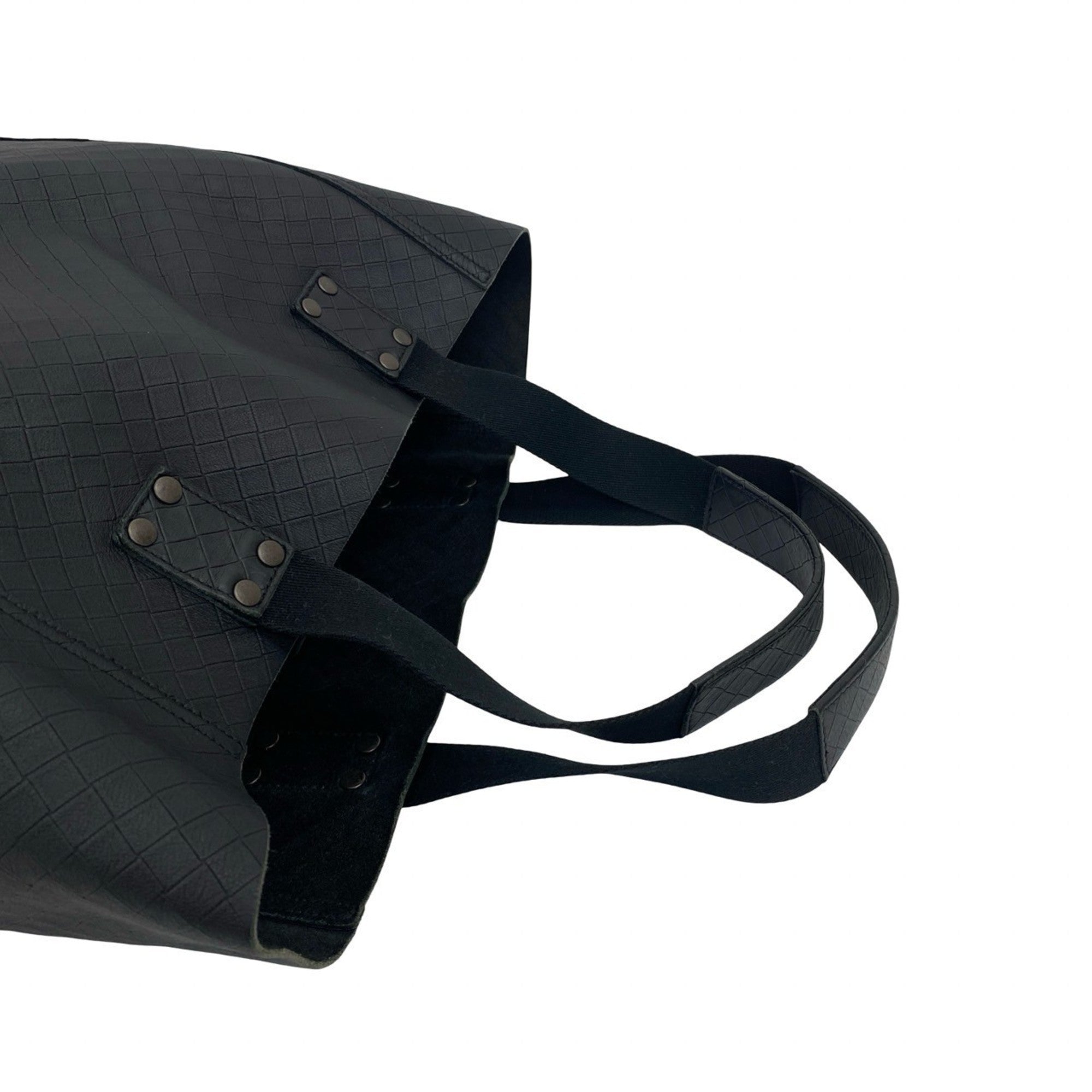 Bottega Veneta Black Leather Tote Bag (Pre-Owned)