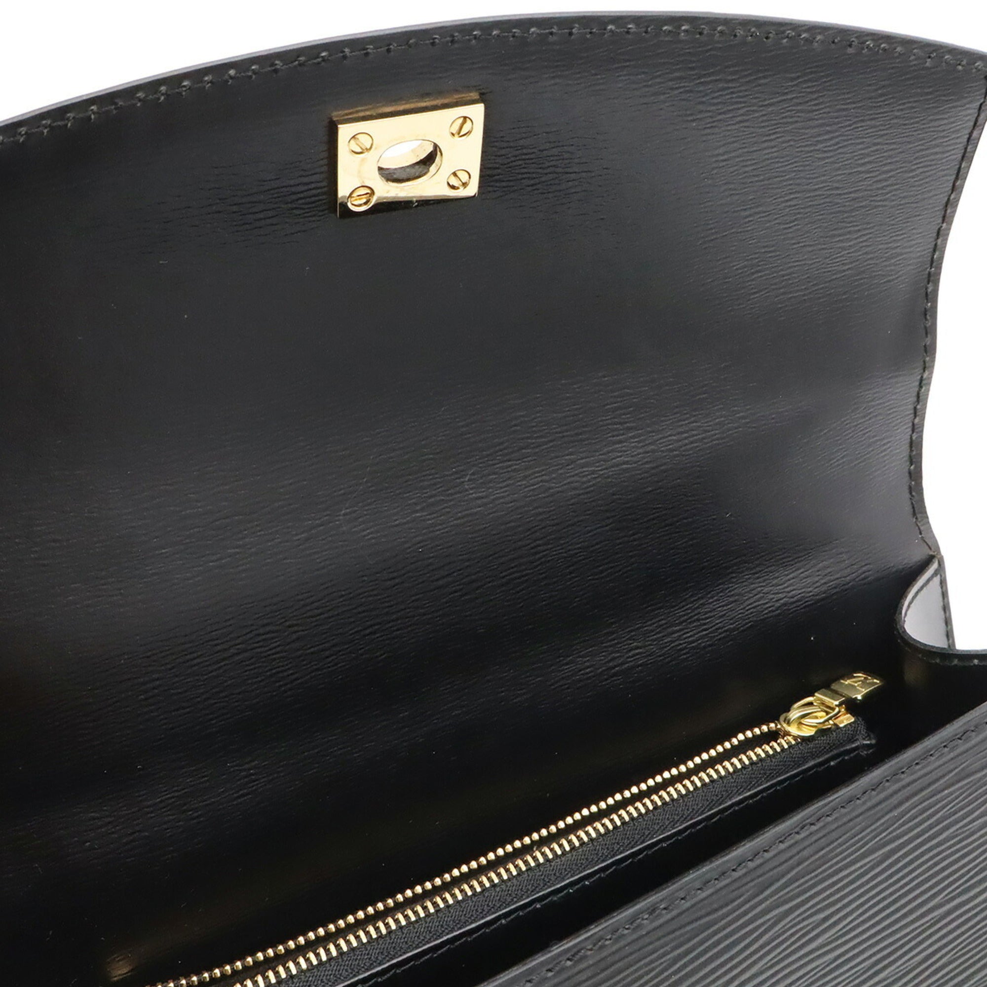 Louis Vuitton Epi Black Noir Epi Leather Handbag (Pre-Owned)