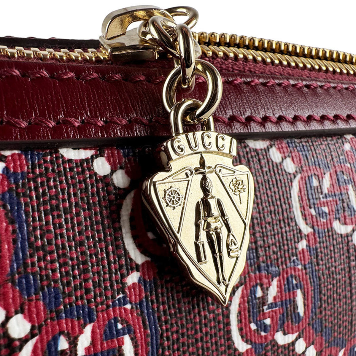 Gucci Bordeaux Leather Shoulder Bag (Pre-Owned)
