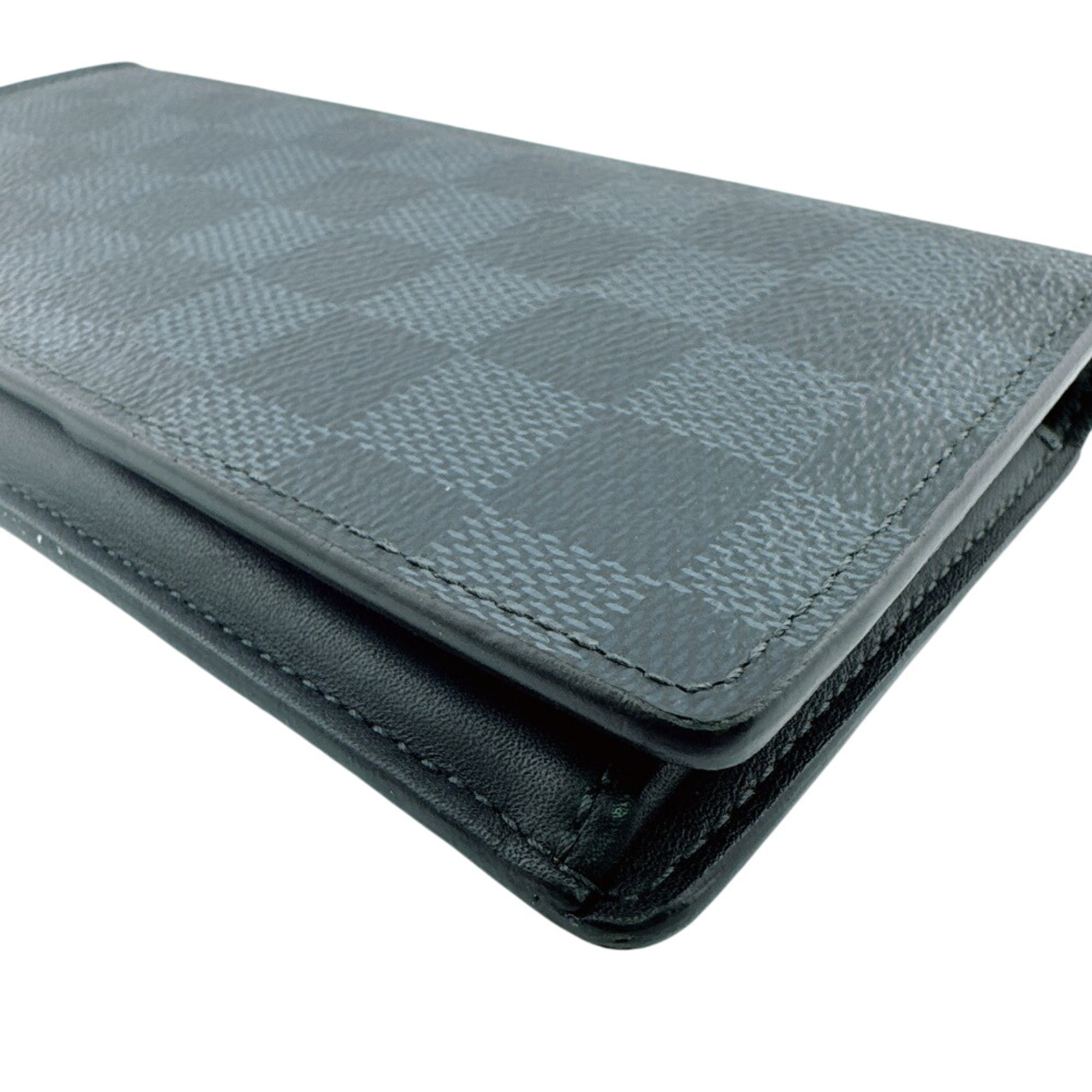 Louis Vuitton Black Damier Graphite Long Wallet (Bi-Fold) (Pre-Owned)