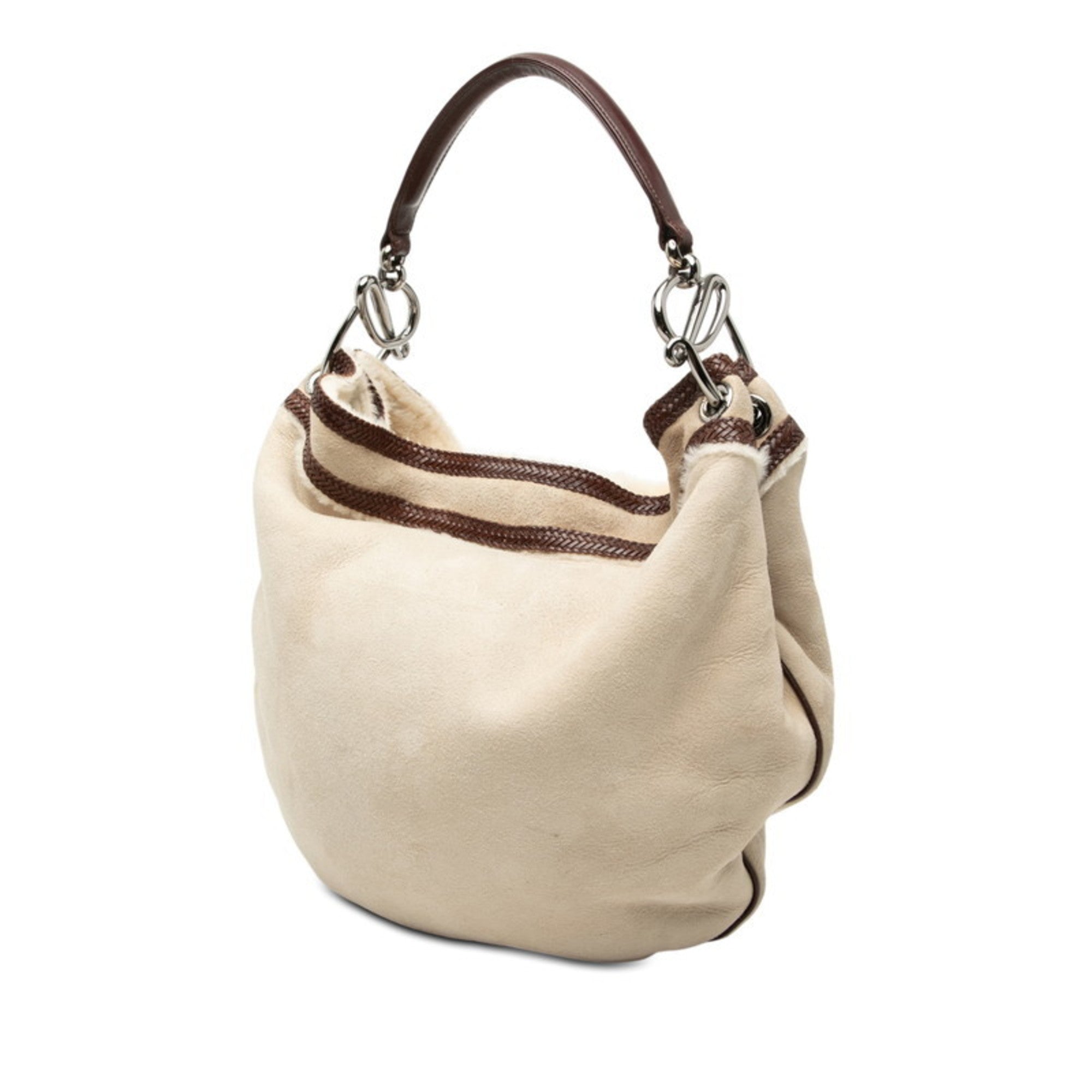Loewe Beige Brown Leather Shoulder Bag (Pre-Owned)