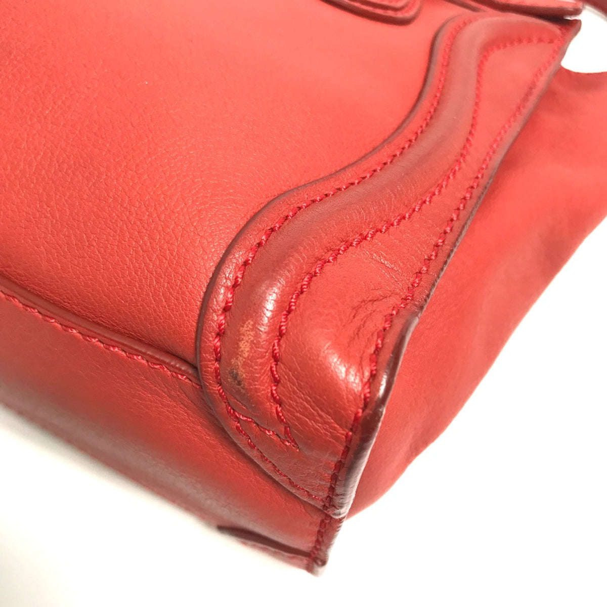 Celine Red Leather Handbag (Pre-Owned)
