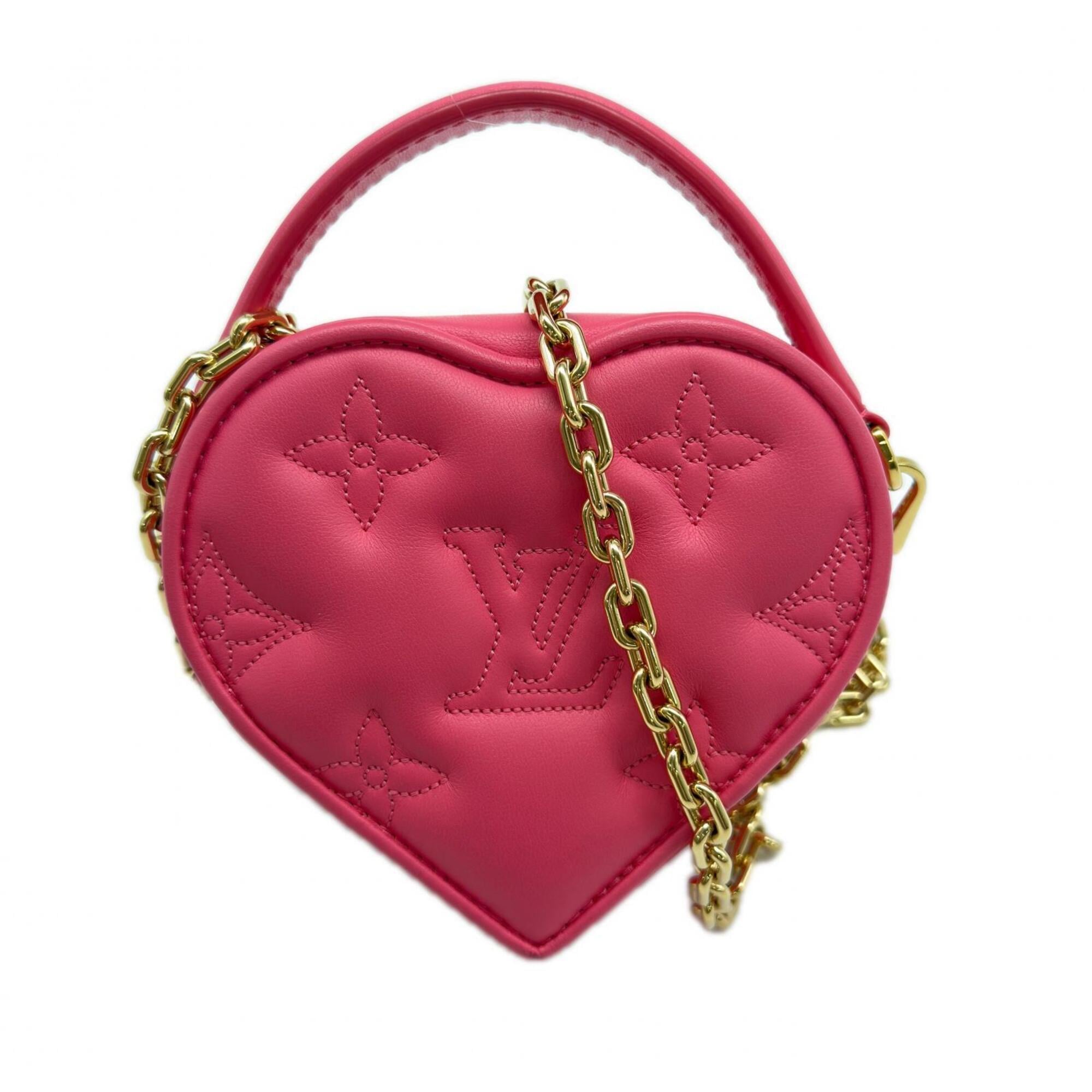 Louis Vuitton Pink Leather Shoulder Bag (Pre-Owned)