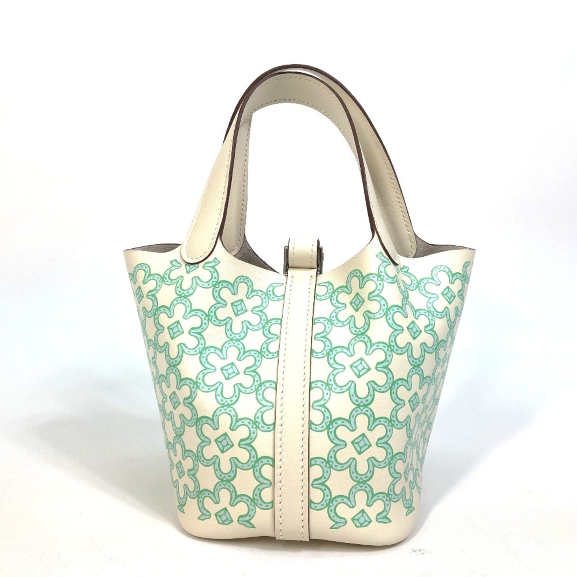 Hermes Green Swift Leather Handbag (Pre-Owned)