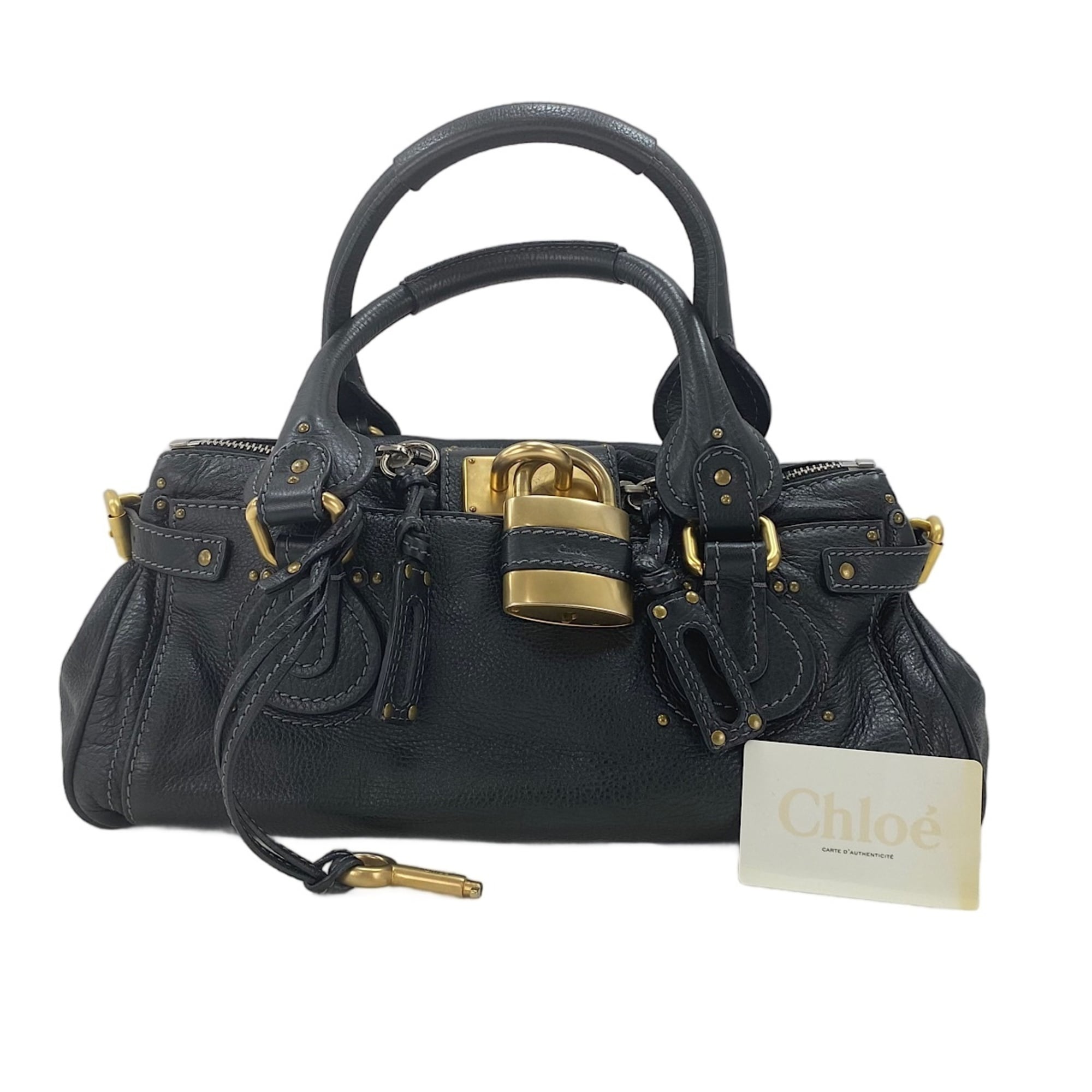 Chloé Paddington Black Handbag (Pre-Owned)