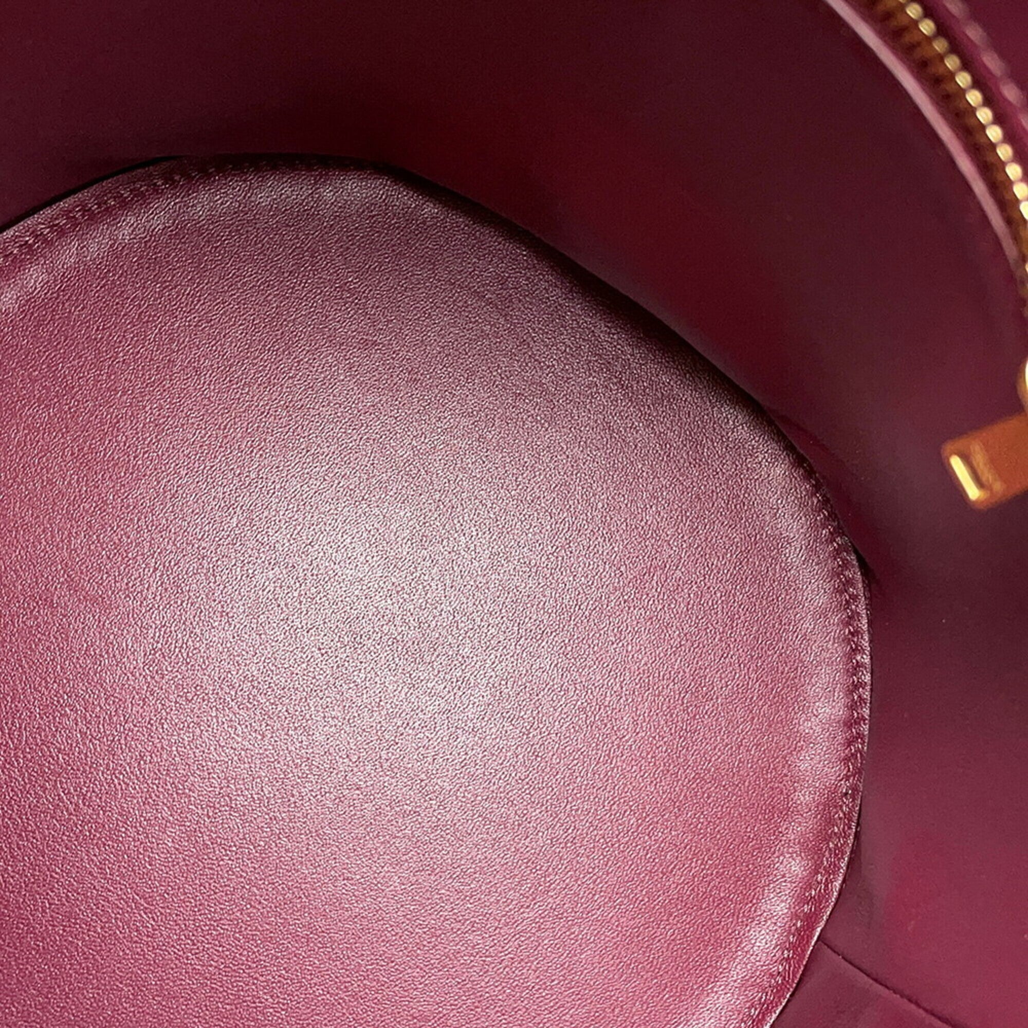Celine Bordeaux Leather Handbag Shoulder Bag (Pre-Owned)
