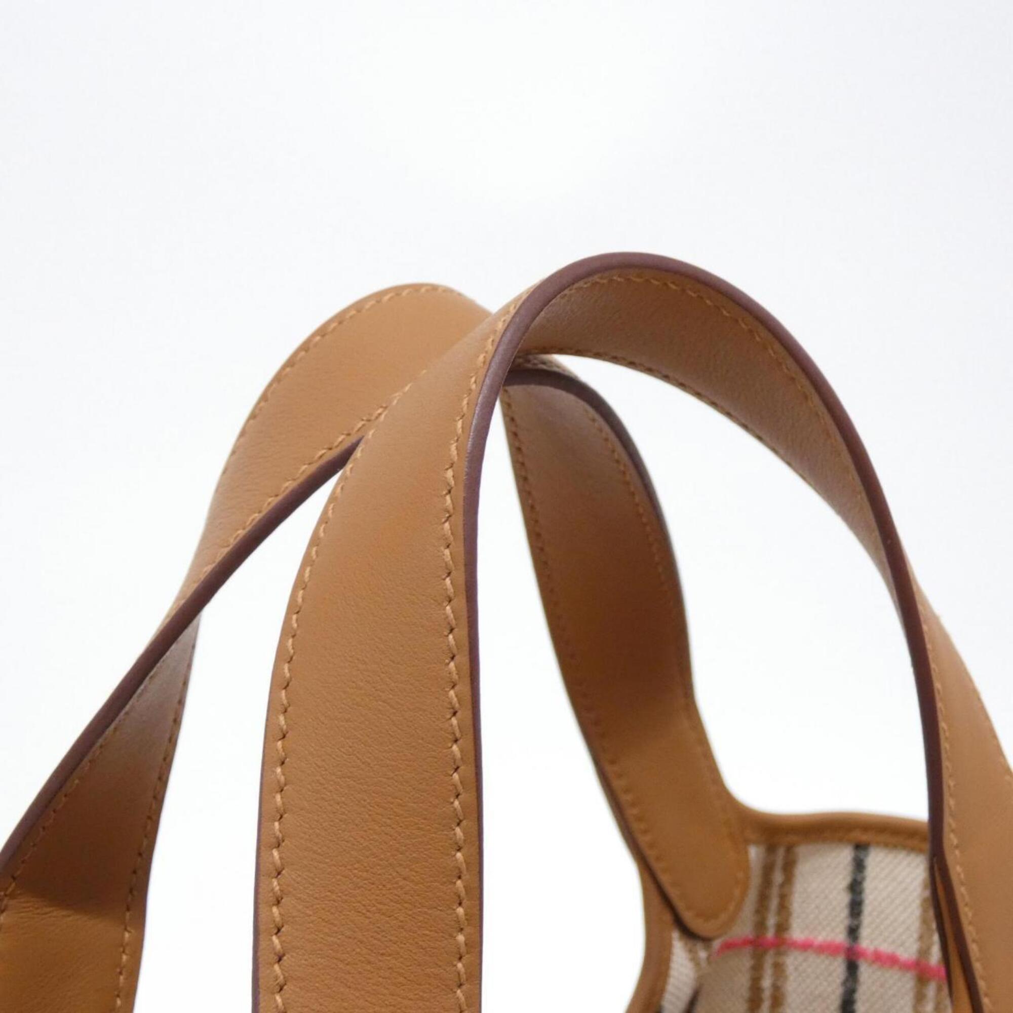 Hermes Beige Black Ecru Fauve Gold Toile H Swift Leather Handbag (Pre-Owned)