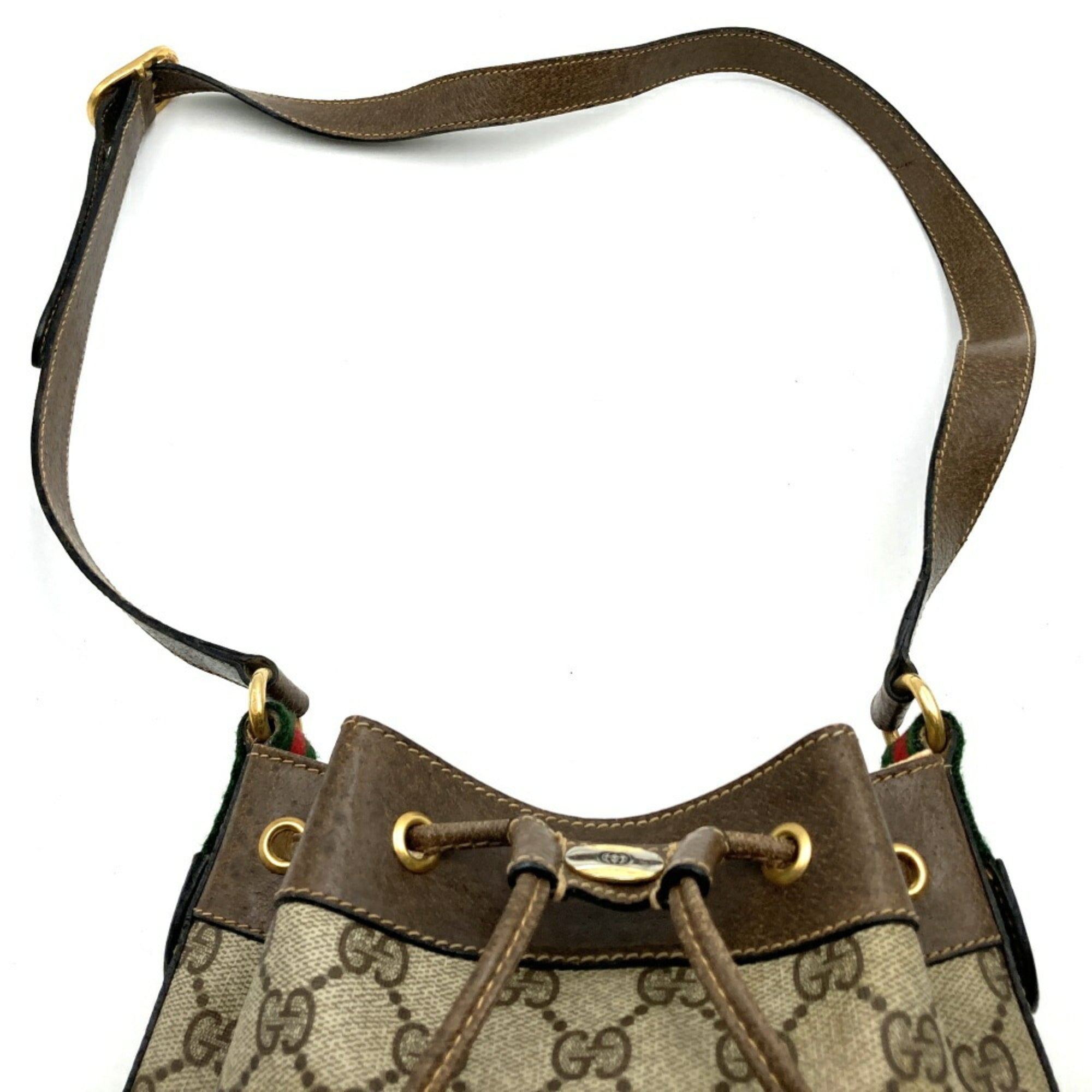 Gucci Brown Gg Supreme Shoulder Bag (Pre-Owned)