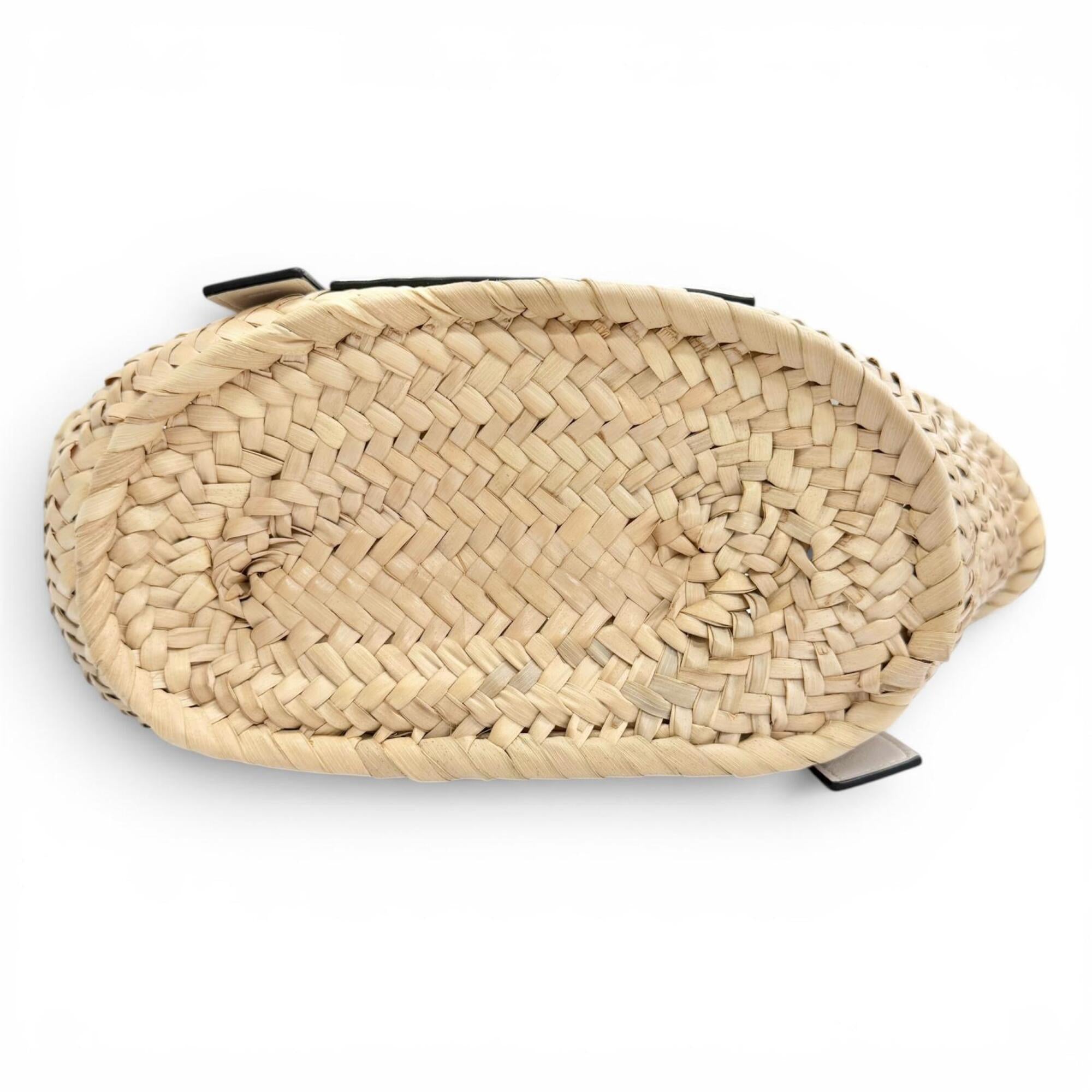 Loewe White Leather Basket Handbag (Pre-Owned)