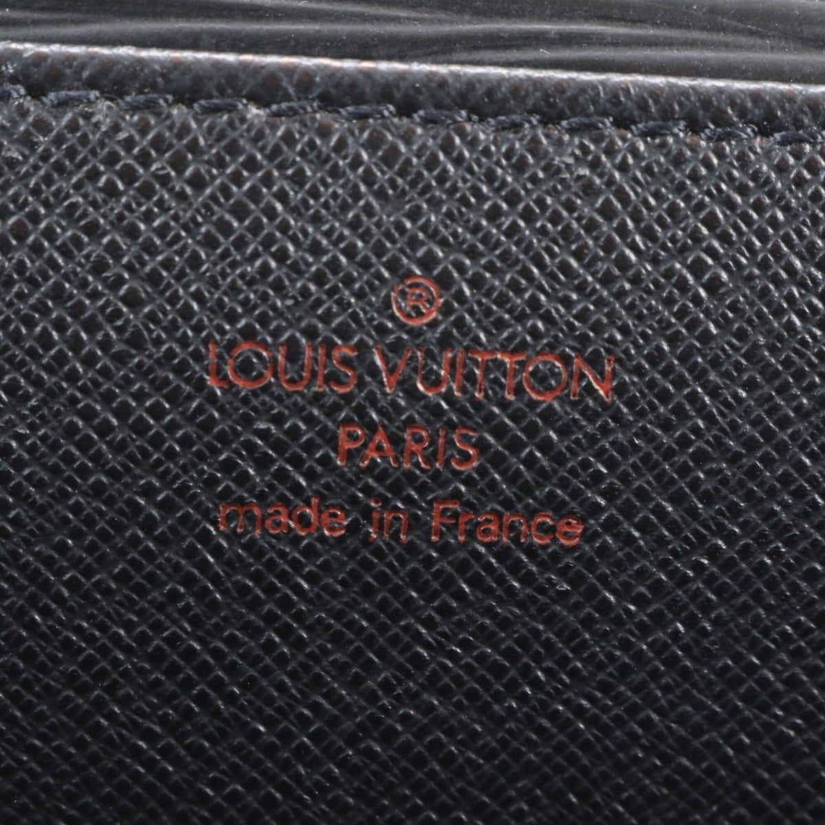 Louis Vuitton Noir Leather Tote Bag (Pre-Owned)