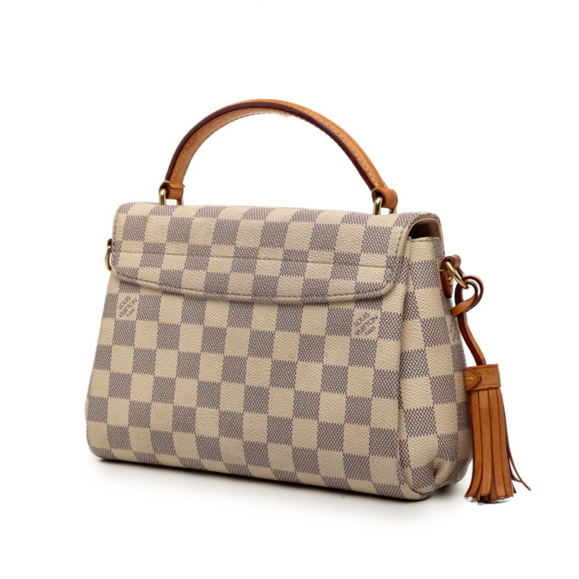 Louis Vuitton White Pvc Leather Handbag Shoulder Bag (Pre-Owned)