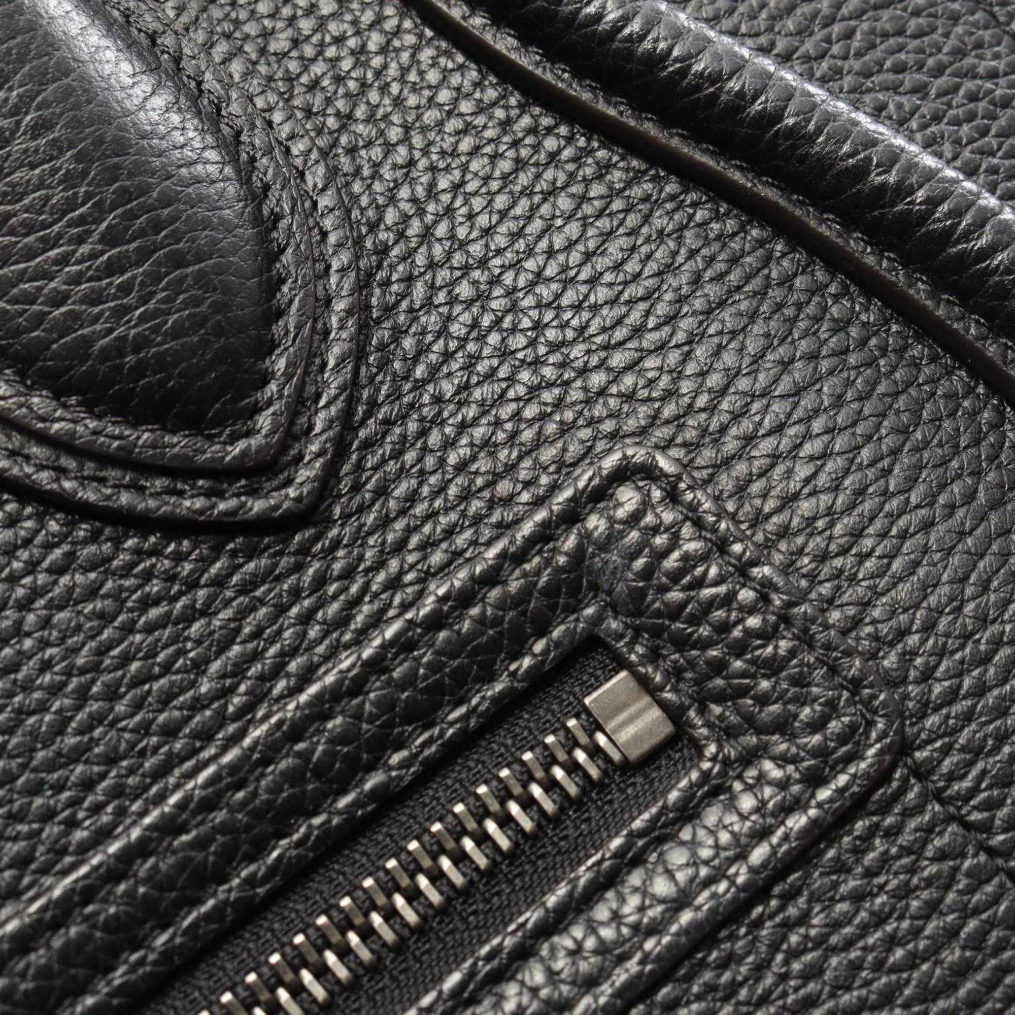 Celine Black Leather Handbag Tote Bag (Pre-Owned)