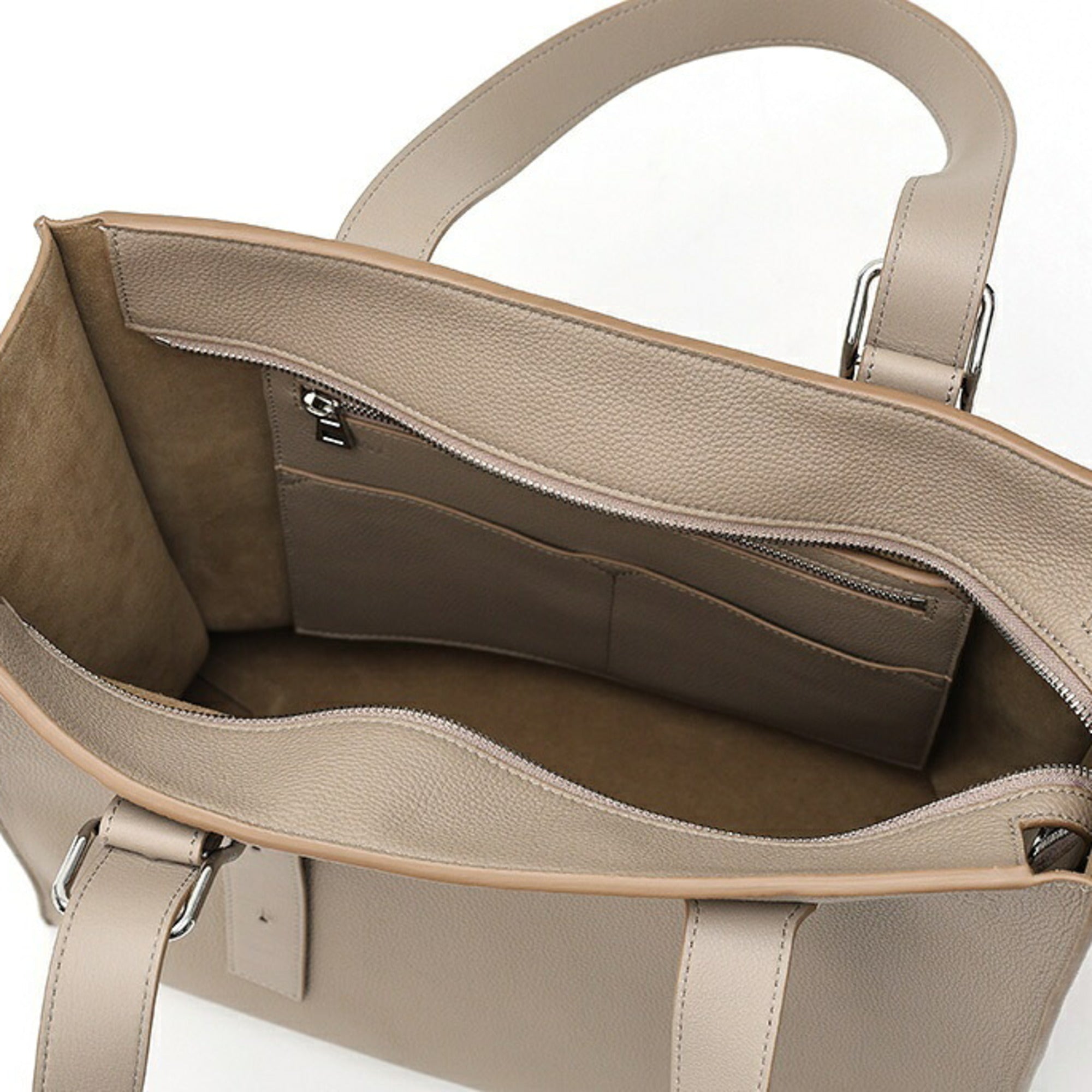 Loewe Grayish Leather Tote Bag (Pre-Owned)