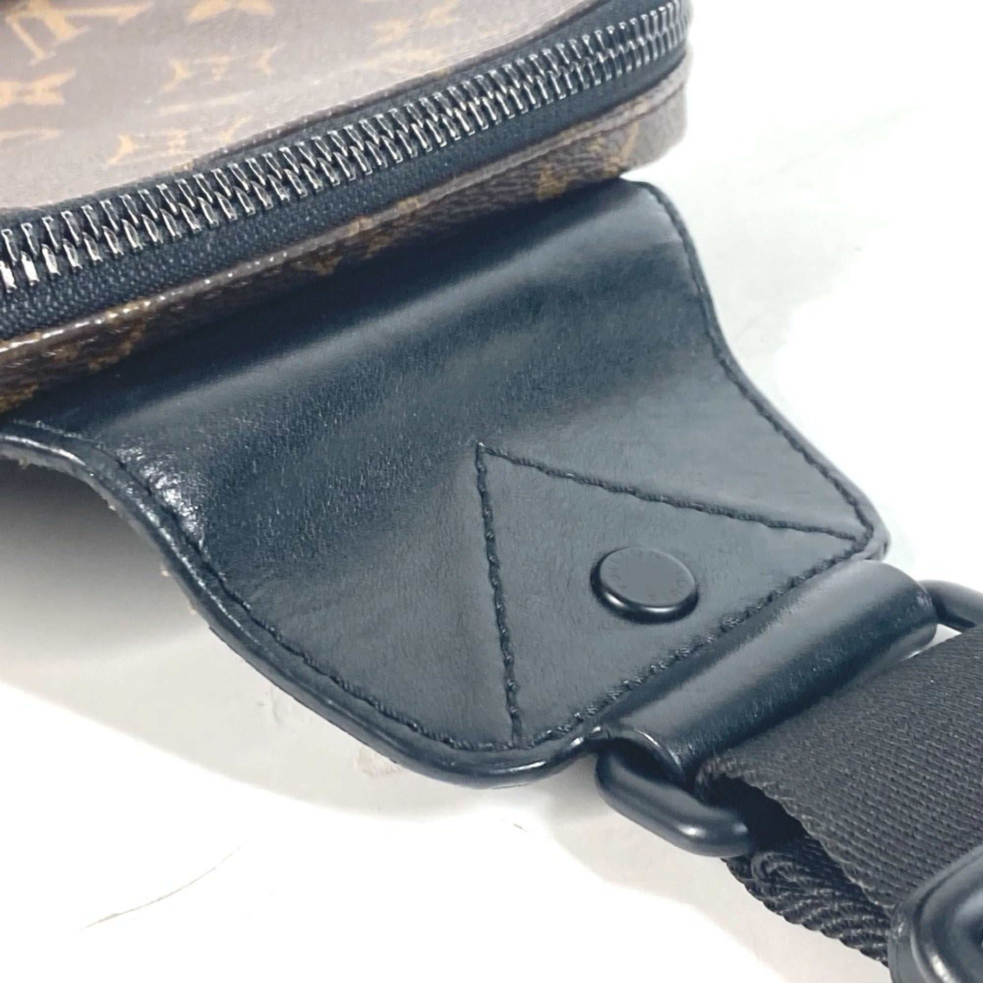 Louis Vuitton Black Brown Monogram Canvas Sling Bag (Pre-Owned)