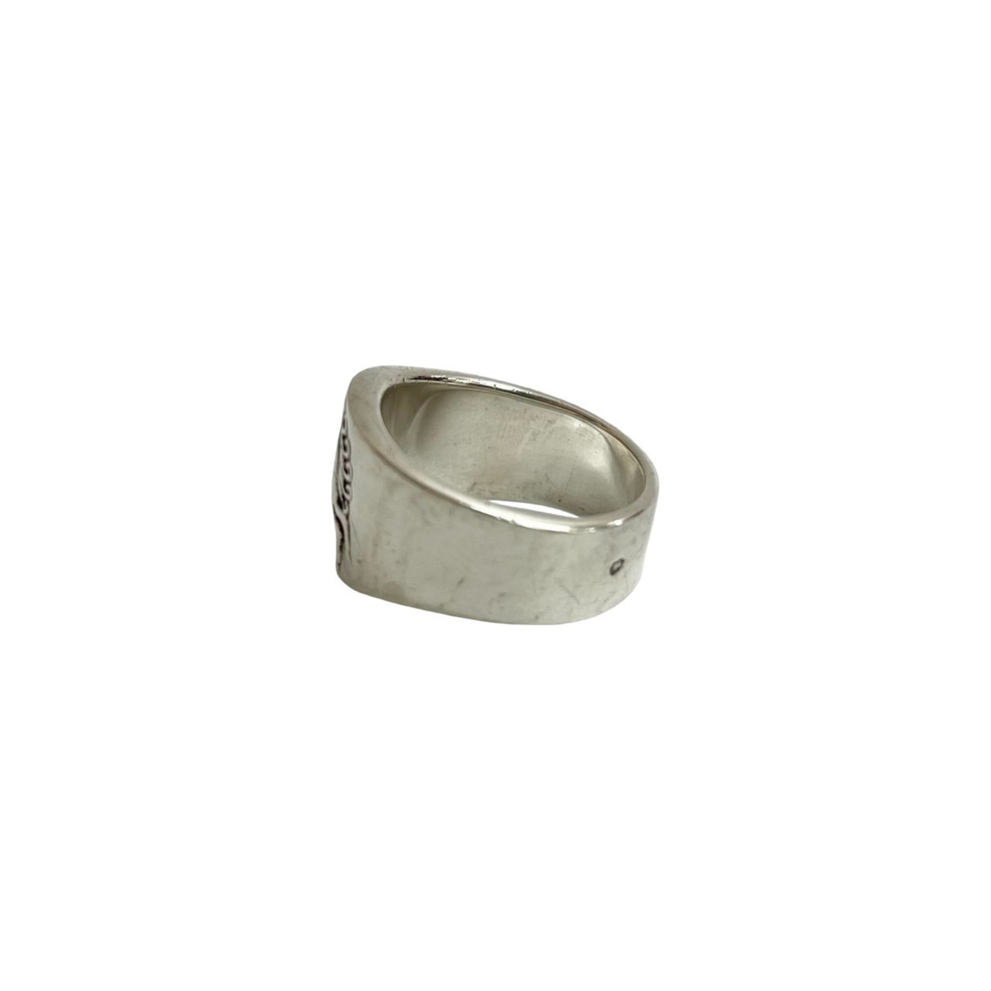 Hermes Silver Silver 925 Band Ring (Pre-Owned)