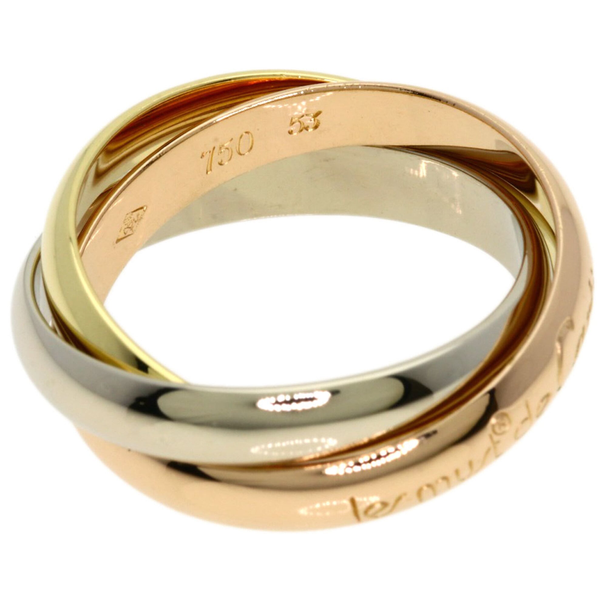 Cartier Yellow Gold (18K) Pink Gold (18K) White Gold (18K) Band Ring (Pre-Owned)