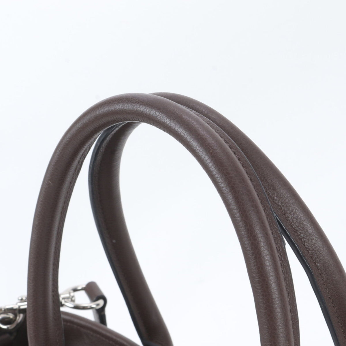 Coach Black Brown Leather Shoulder Bag Tote Bag (Pre-Owned)