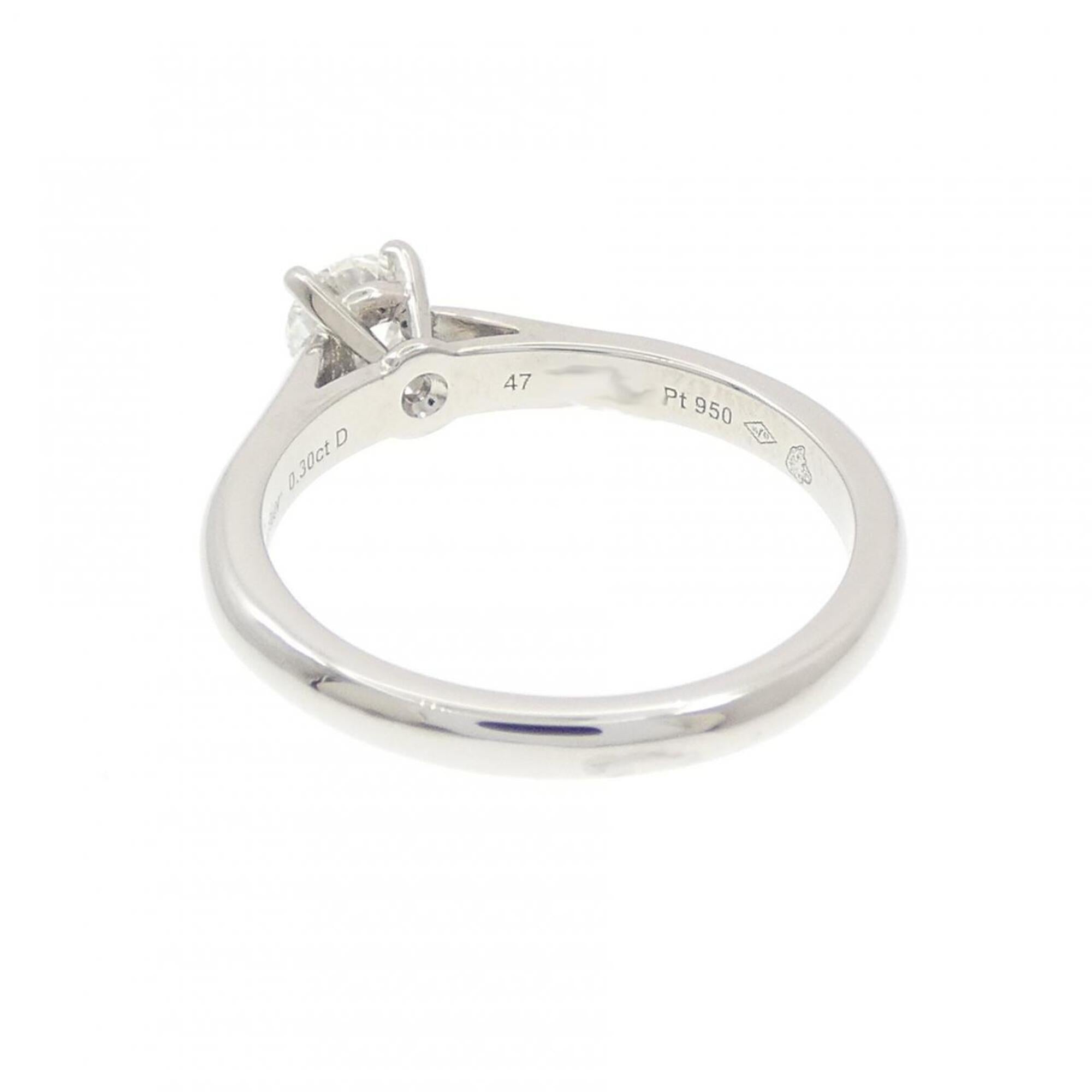 Cartier Silver Platinum 950 Anniversary Ring (Pre-Owned)
