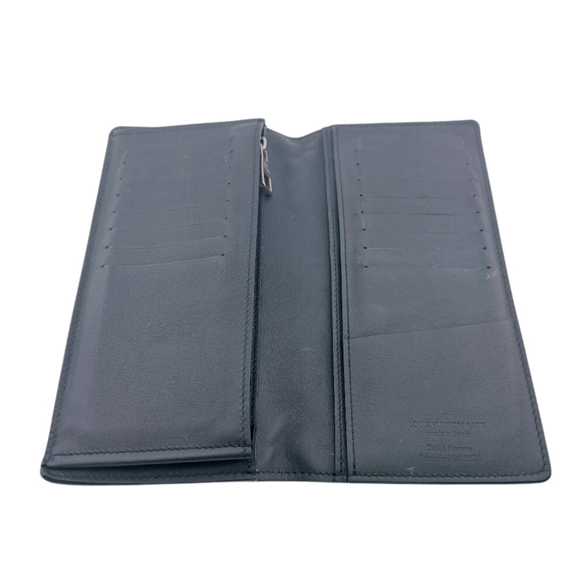 Louis Vuitton Black Leather Wallet (Bi-Fold) (Pre-Owned)