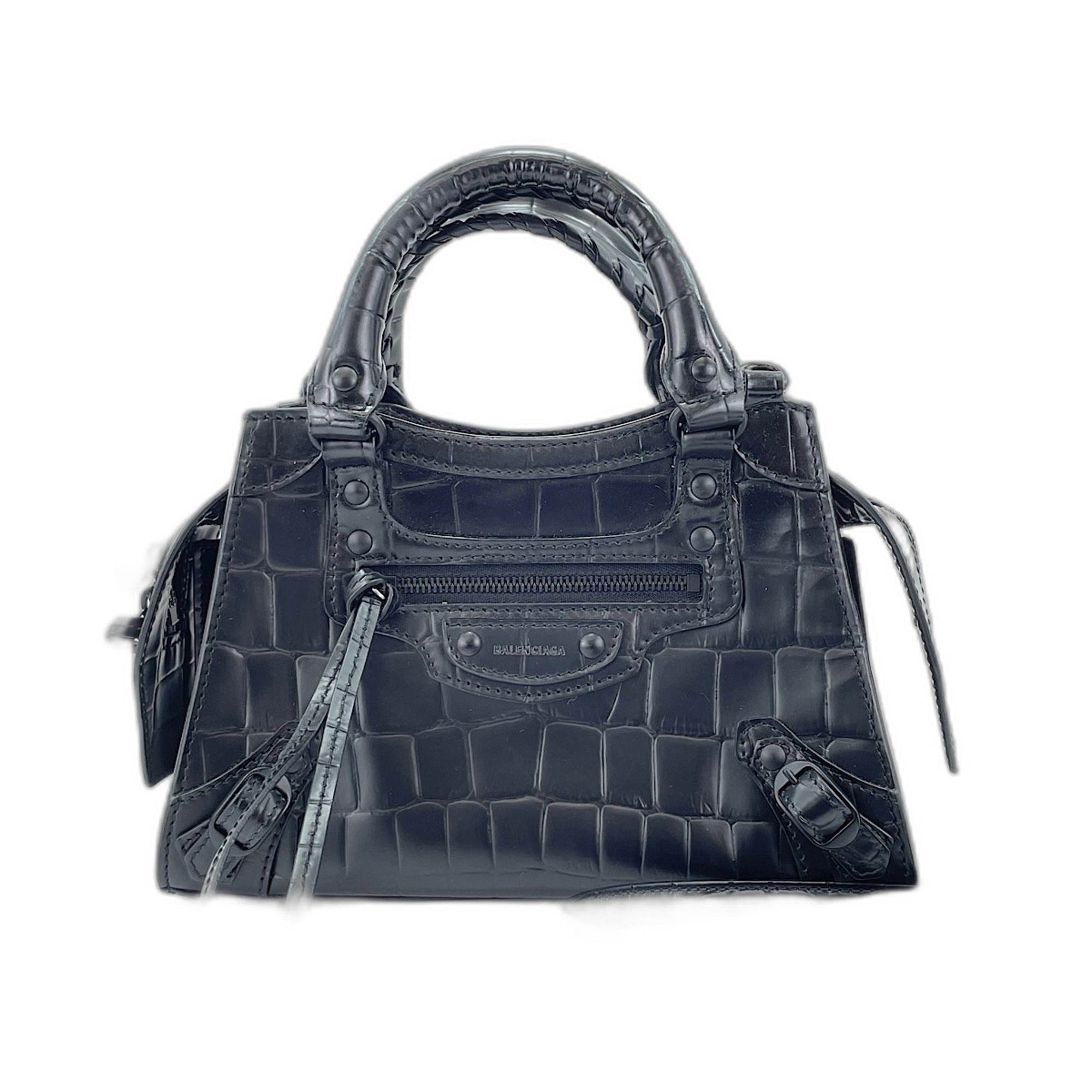 Balenciaga Black Leather Handbag (Pre-Owned)