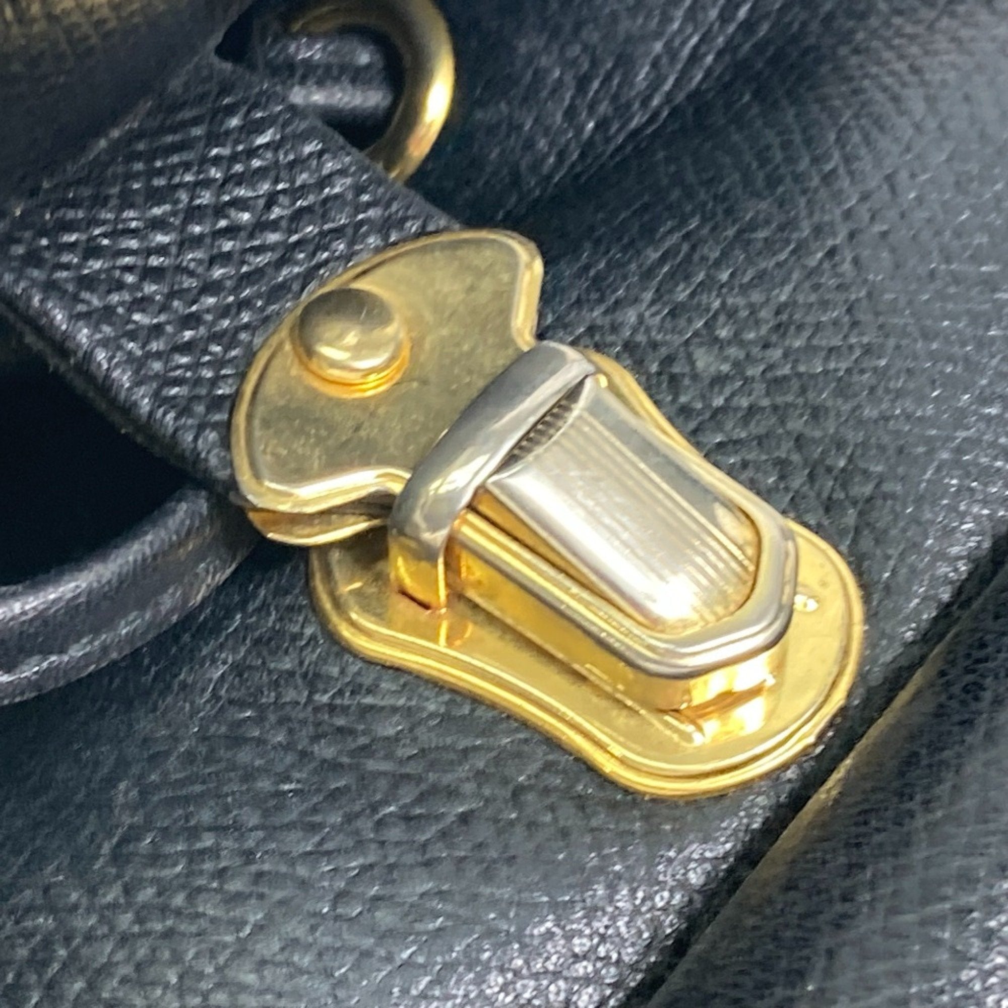 Versace Black Leather Backpack (Pre-Owned)