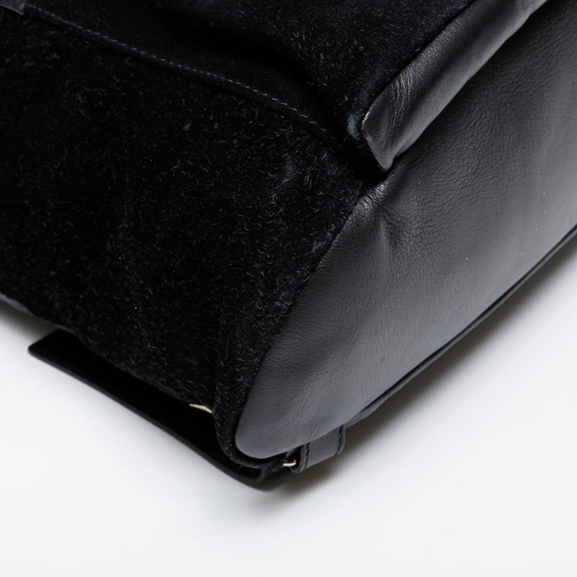 Balenciaga Black Leather Suede Backpack (Pre-Owned)