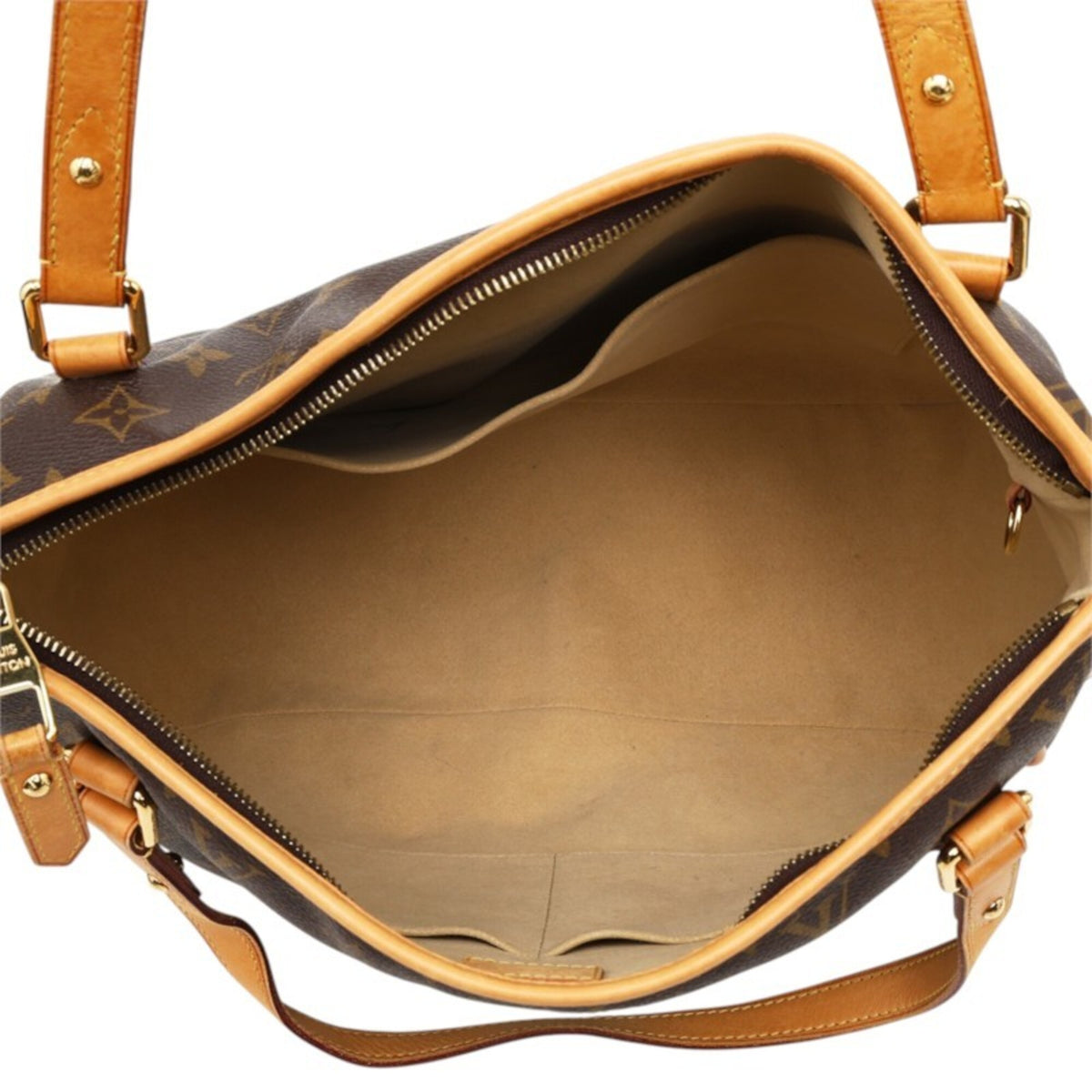 Louis Vuitton Brown Pvc Leather Handbag Shoulder Bag (Pre-Owned)
