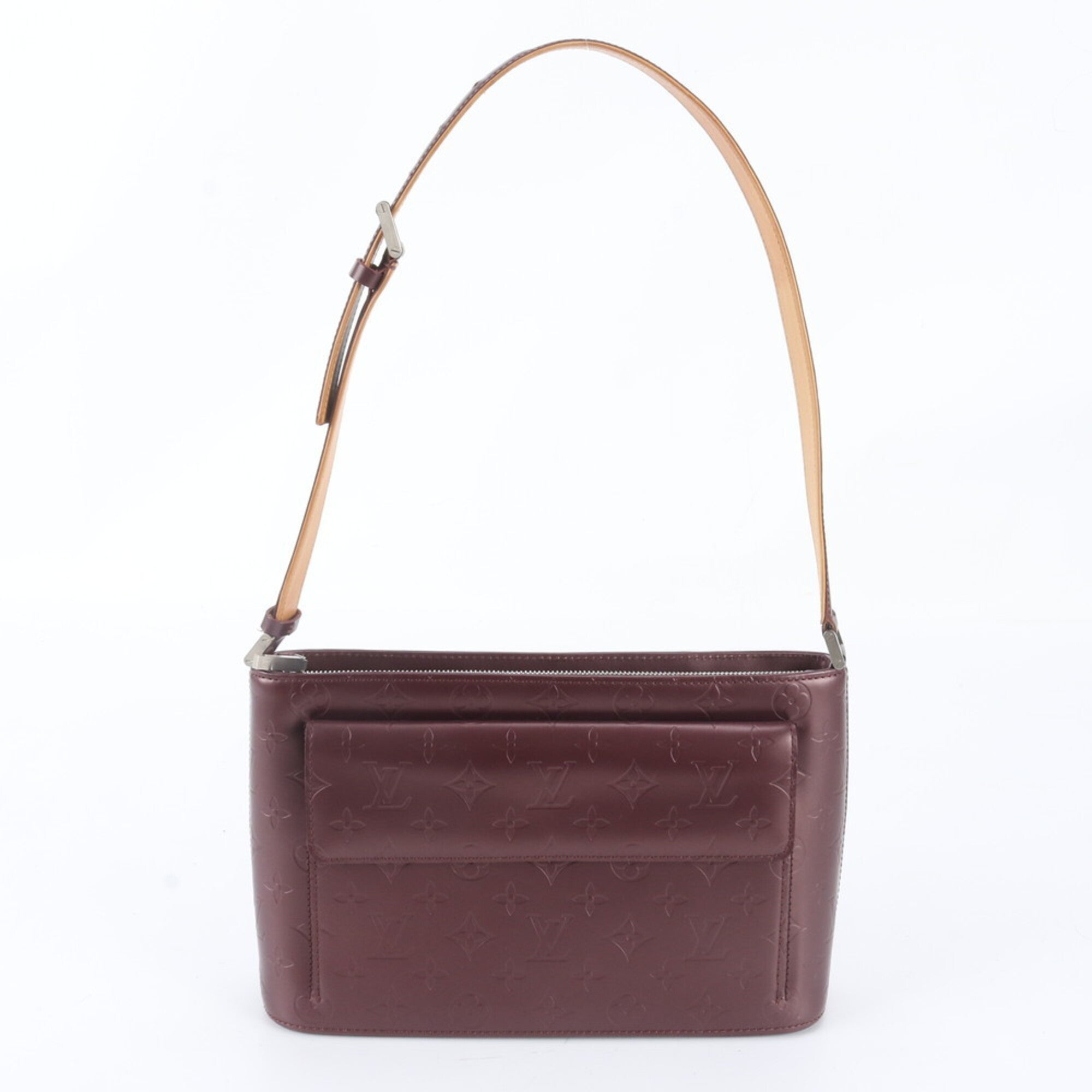 Louis Vuitton Violet Leather Handbag Shoulder Bag Tote Bag (Pre-Owned)
