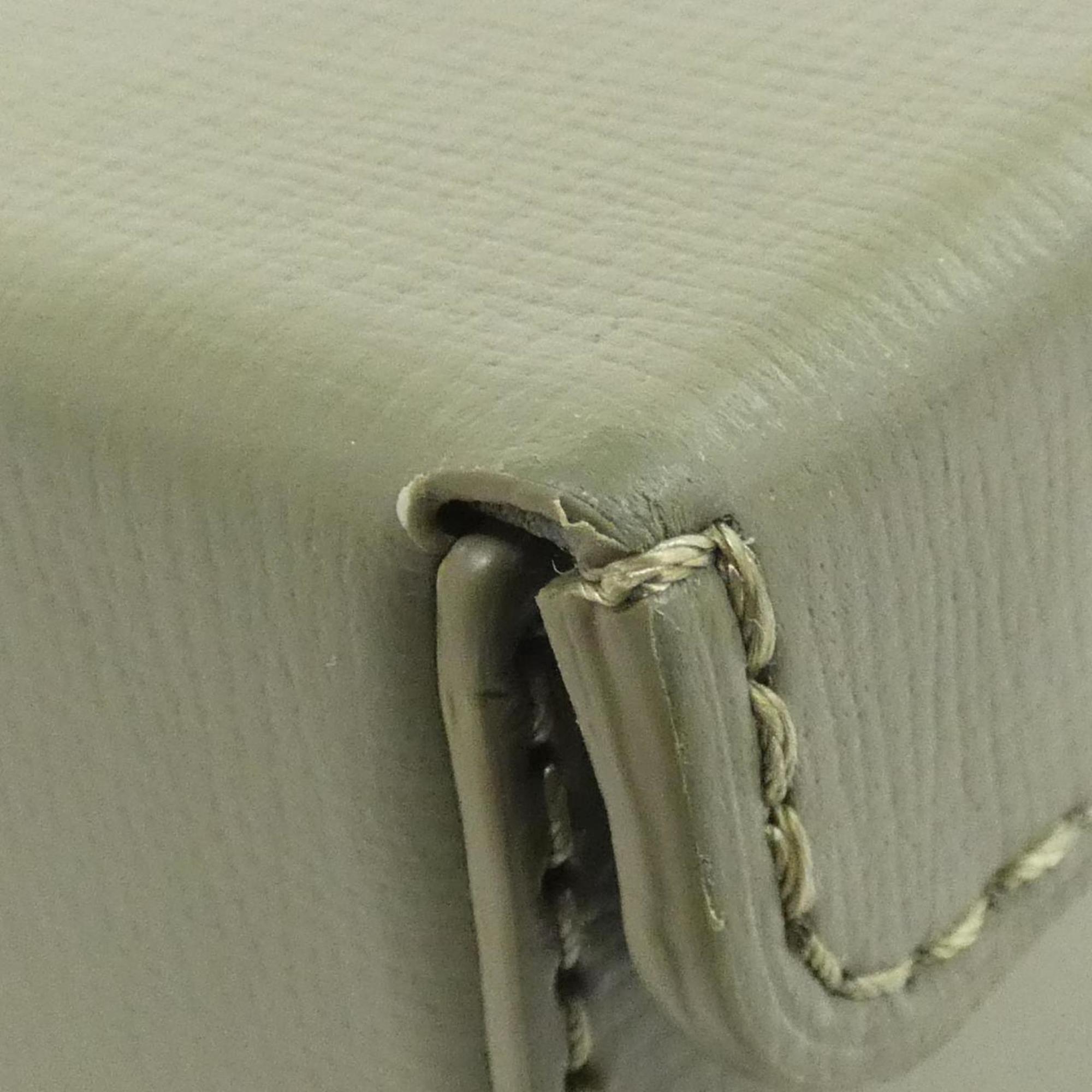 Louis Vuitton Khaki Leather Handbag (Pre-Owned)