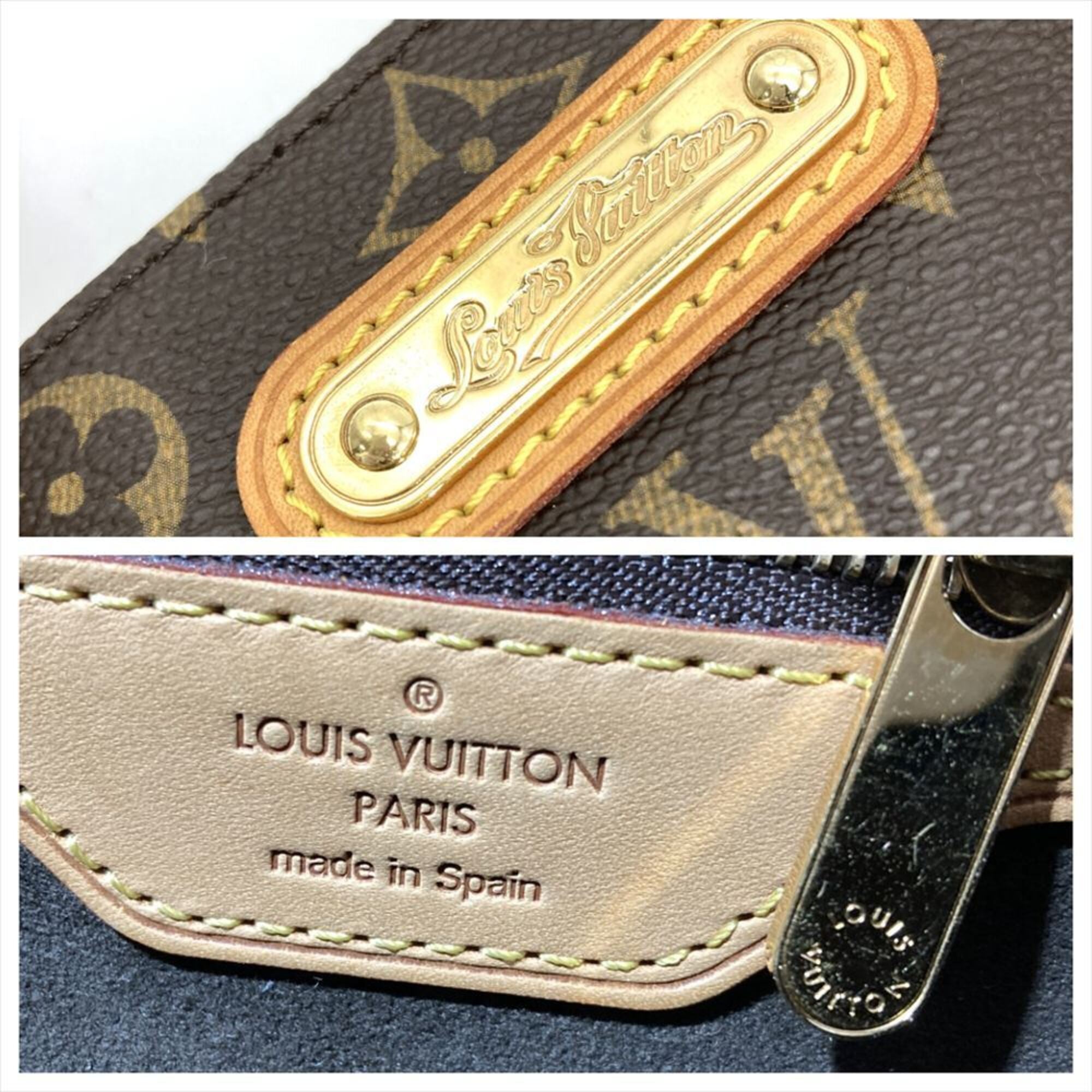 Louis Vuitton Brown Monogram Canvas Handbag (Pre-Owned)