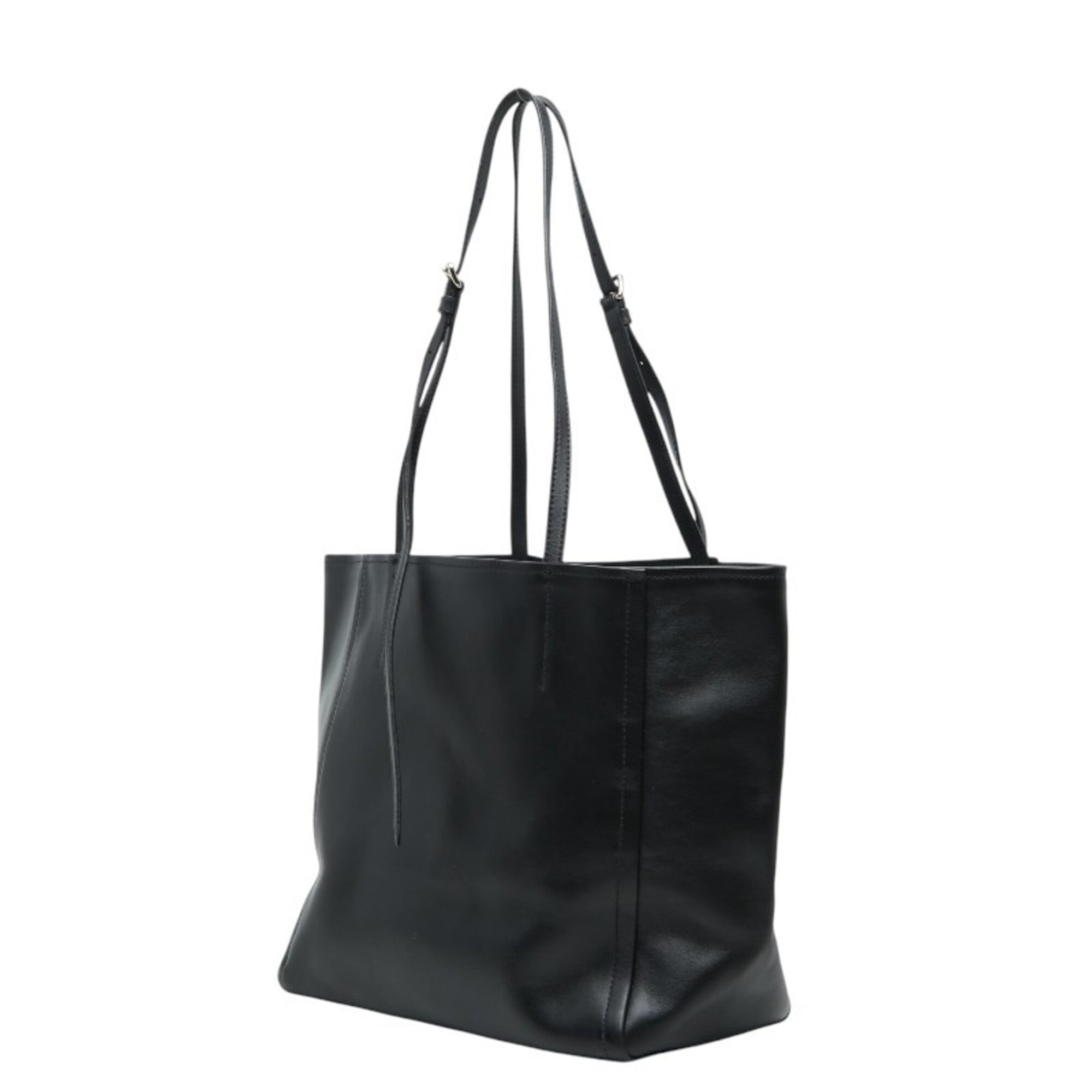Prada Black Leather Pouch Shoulder Bag Tote Bag (Pre-Owned)