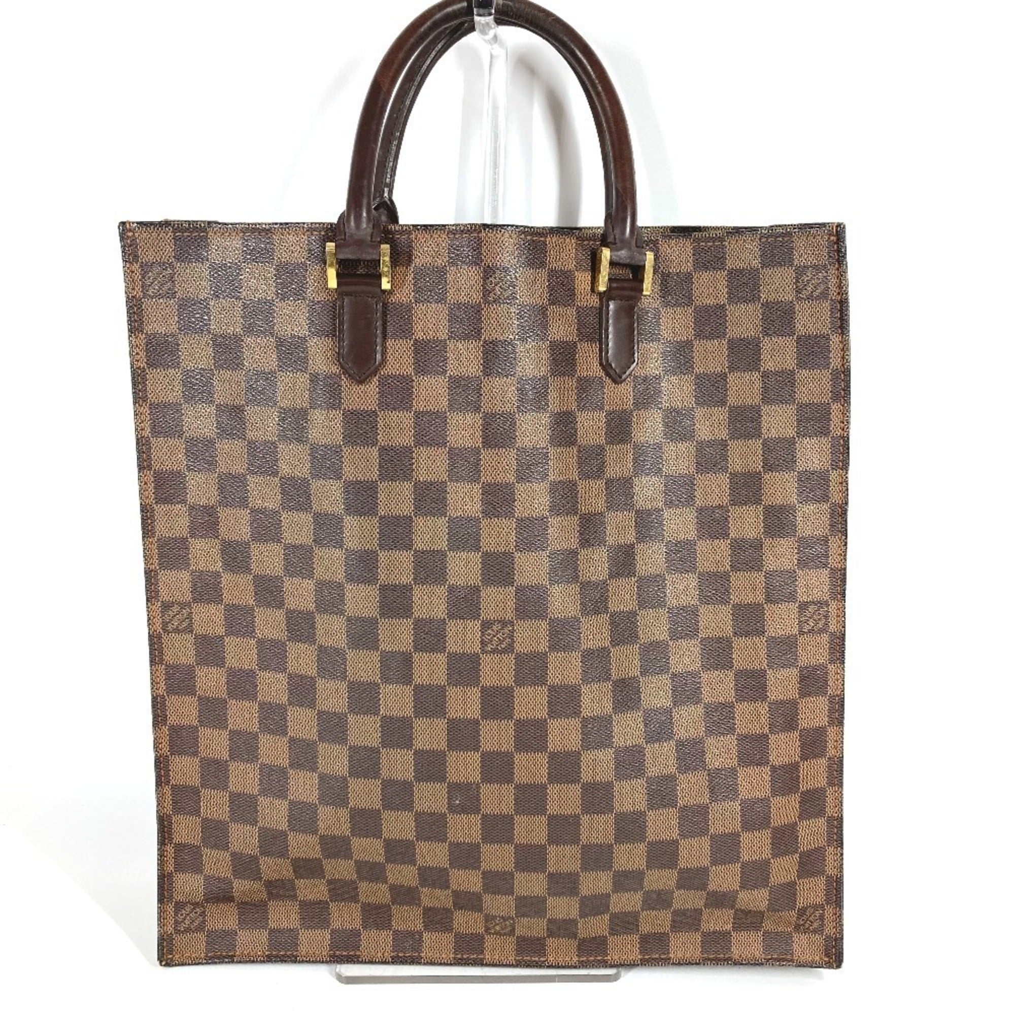 Louis Vuitton Brown Damier Canvas Ebene Damier Canvas Handbag Tote Bag (Pre-Owned)