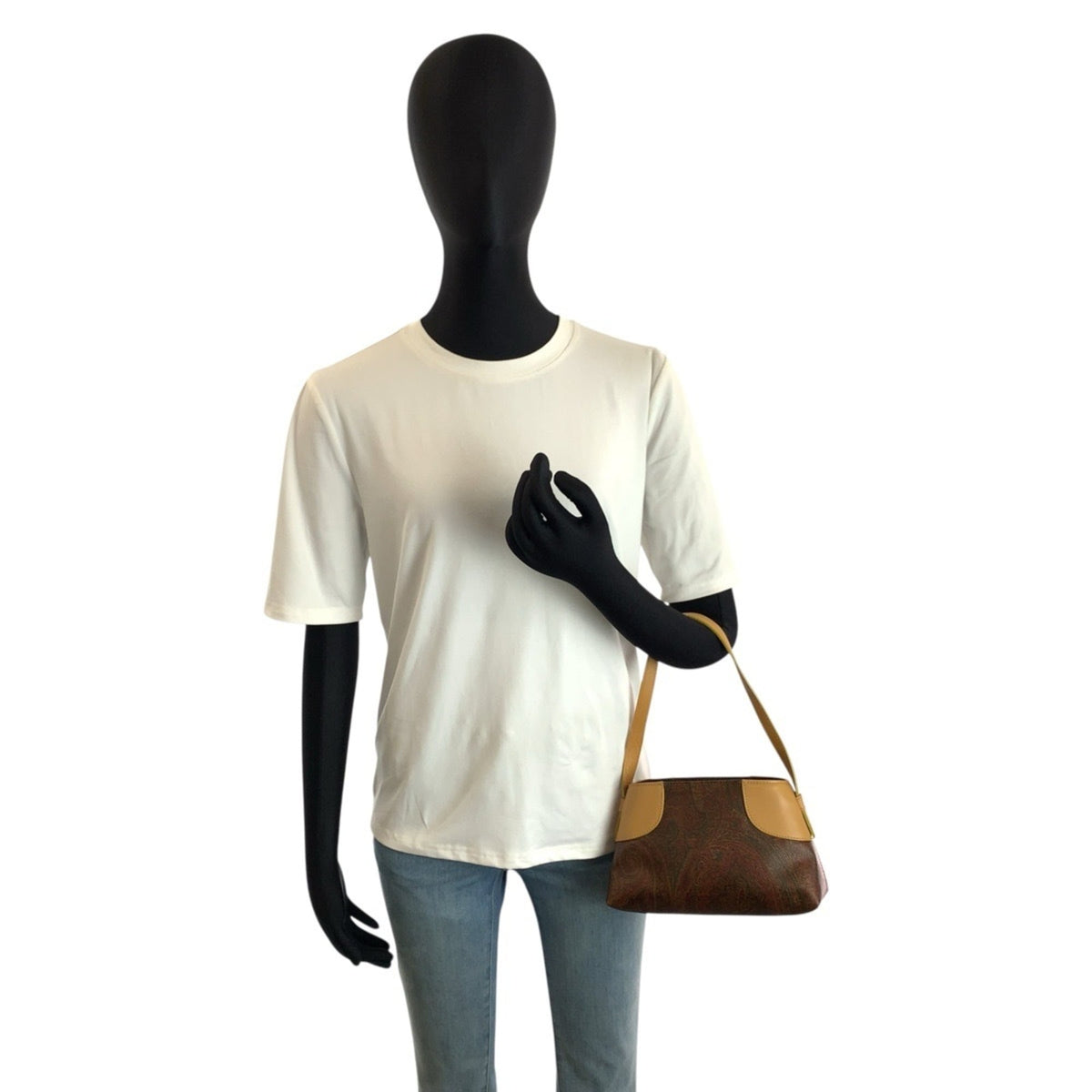 Etro Brown Pvc Handbag Shoulder Bag (Pre-Owned)