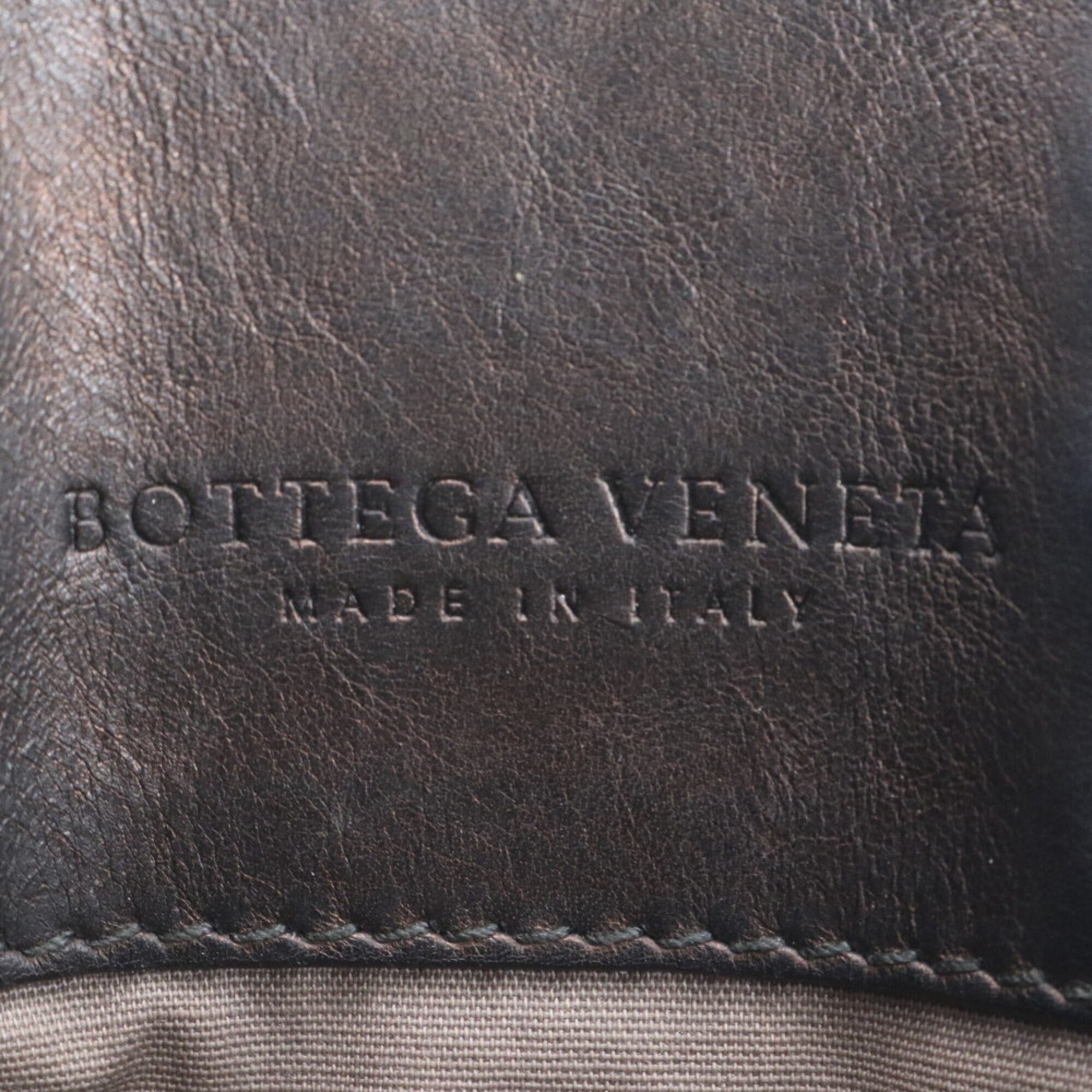 Bottega Veneta Black Leather Handbag Pouch (Pre-Owned)