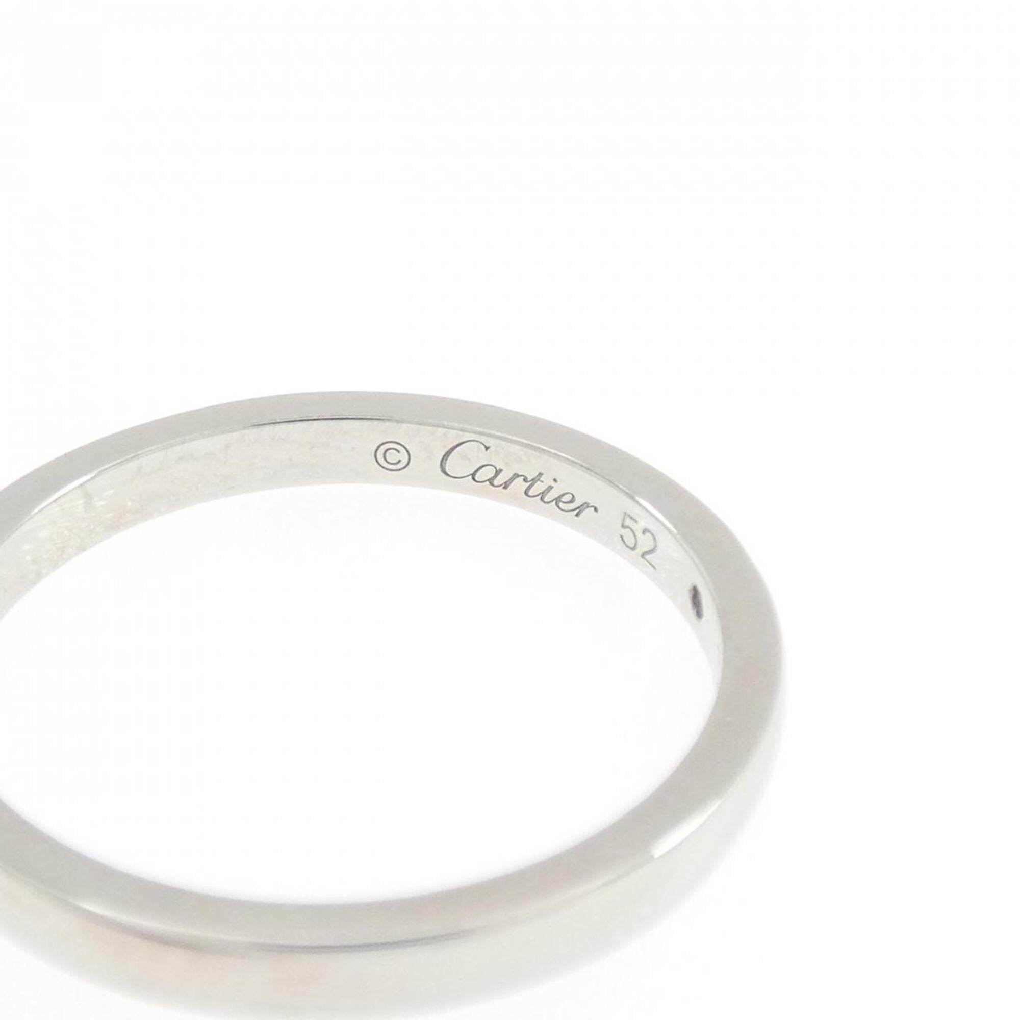 Cartier Platinum Platinum 950 Band Ring (Pre-Owned)