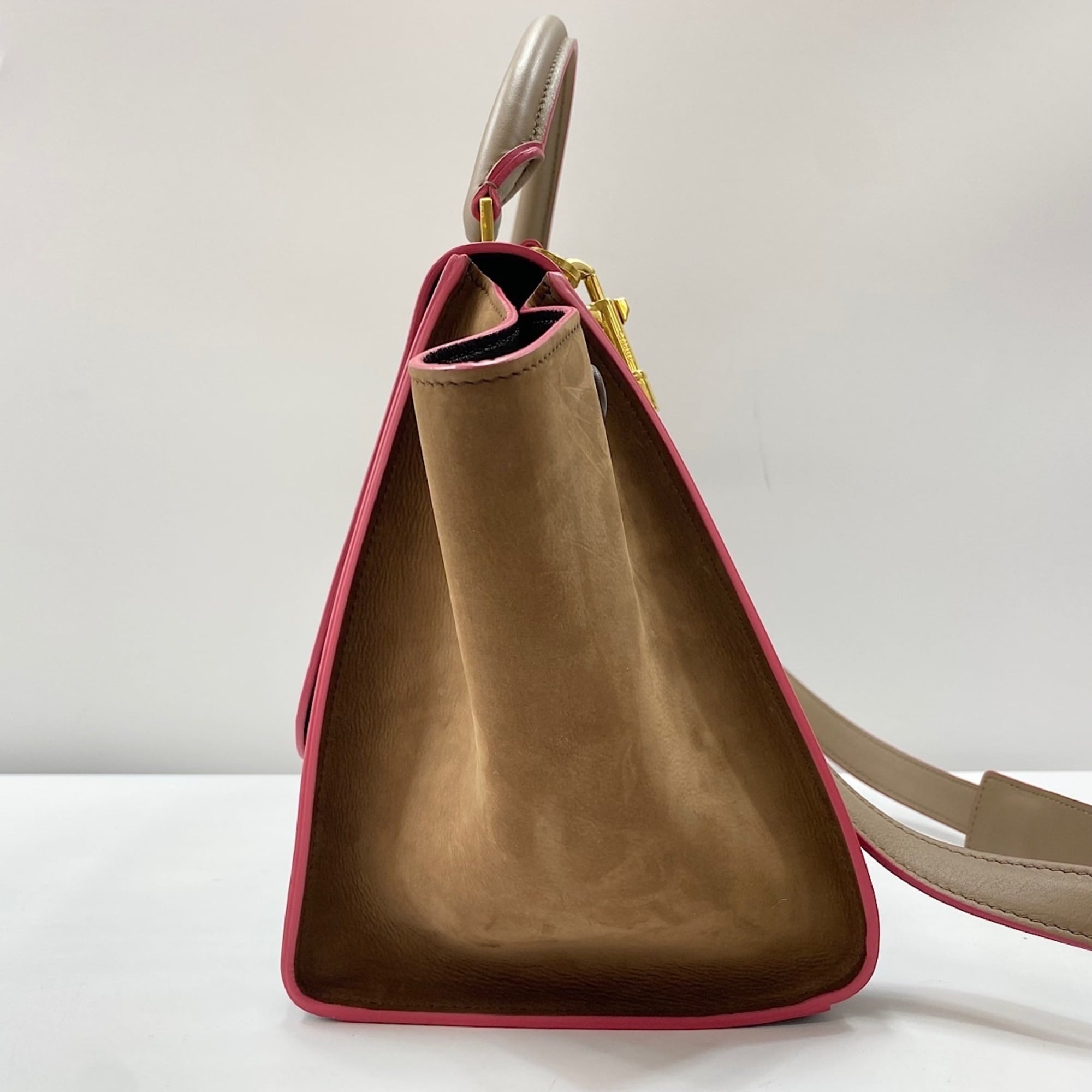 Celine Trapeze Brown Handbag (Pre-Owned)