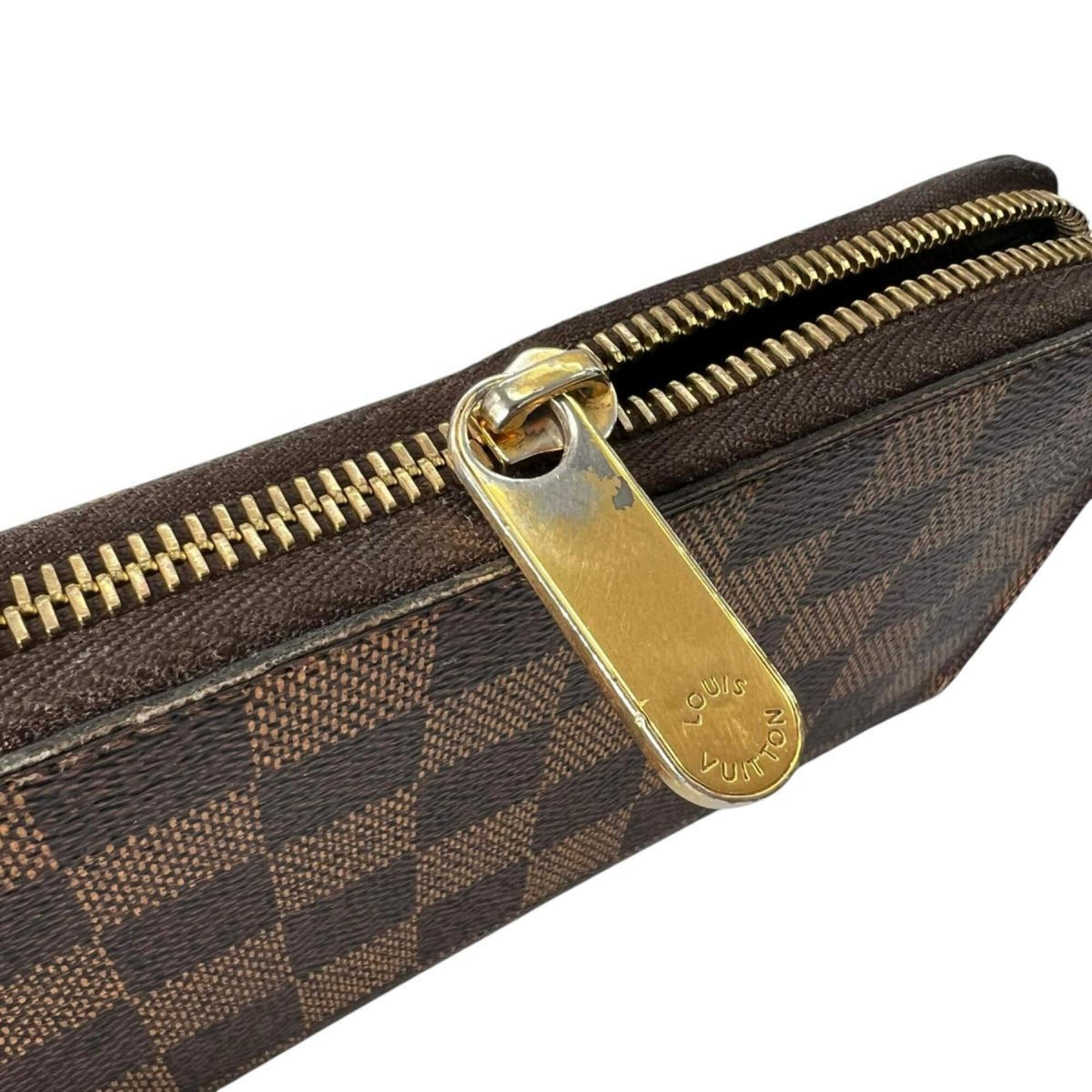 Louis Vuitton Brown Damier Canvas Long Wallet (Bi-Fold) (Pre-Owned)