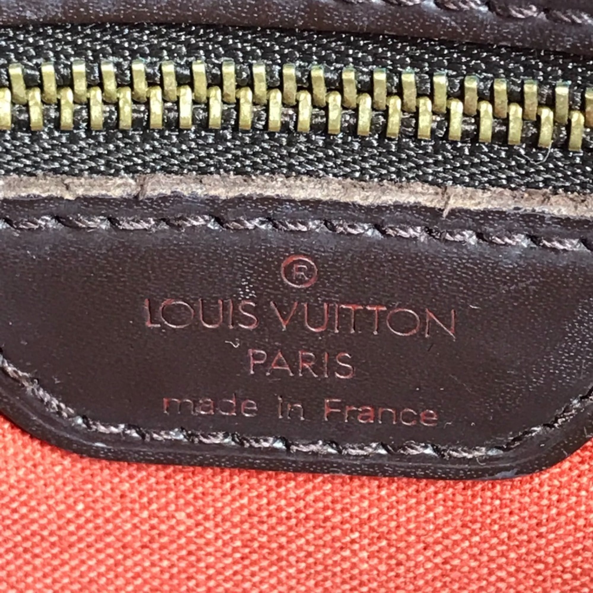 Louis Vuitton Brown Ebene Damier Canvas Handbag Shoulder Bag Tote Bag (Pre-Owned)